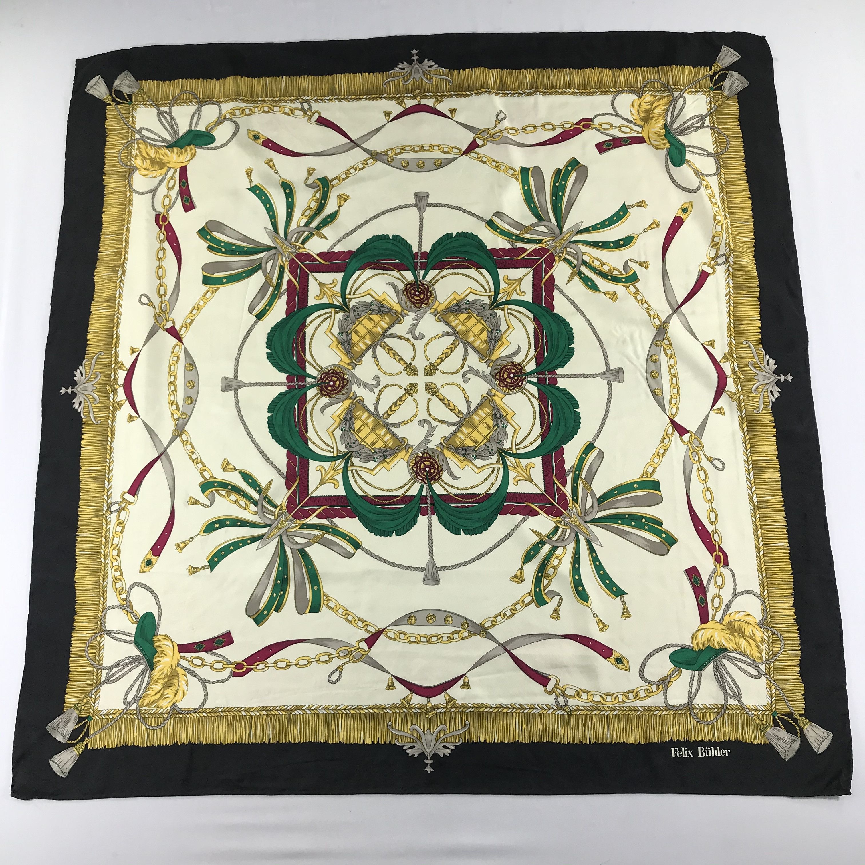 Vintage Vintage Felix Buhler Silk Scarf Size ONE SIZE - 2 Thumbnail