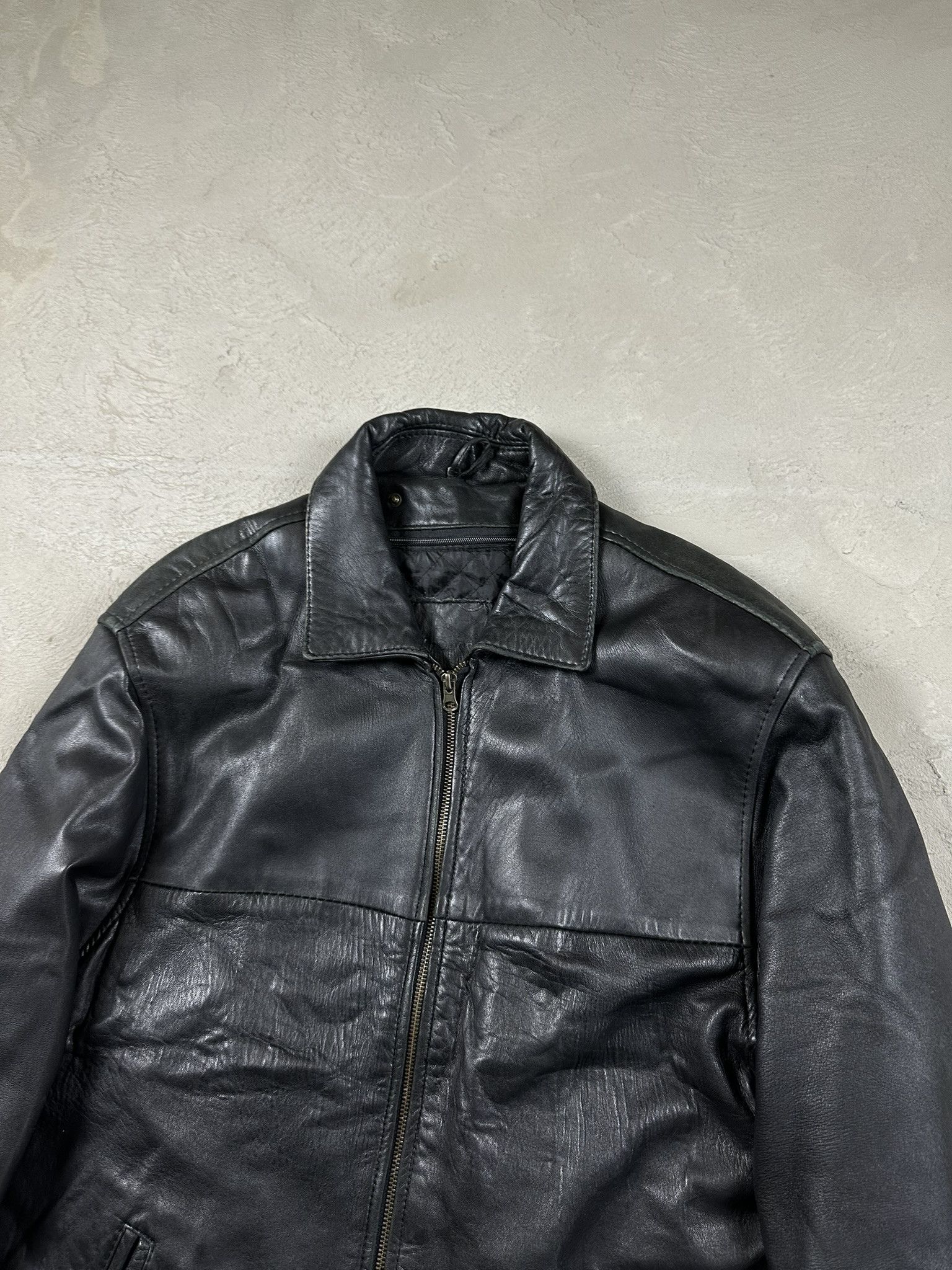 Genuine Leather Vintage Genuine Leather Boxy Bomber Jacket Size US M / EU 48-50 / 2 - 4 Thumbnail