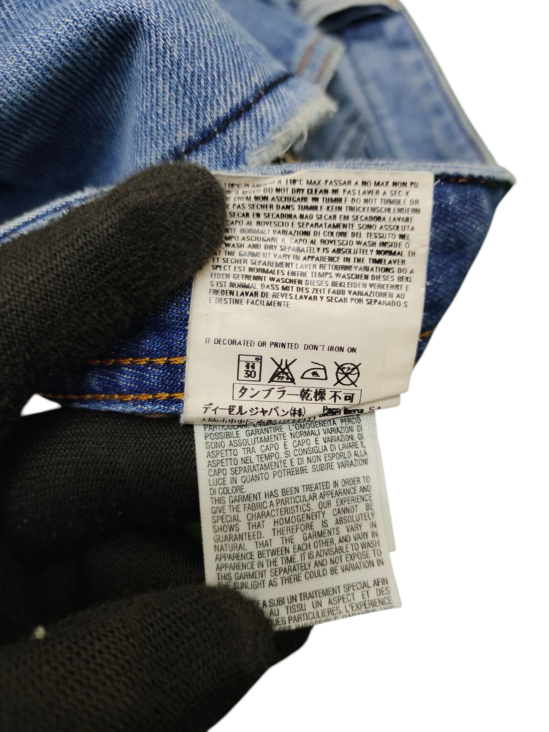 Diesel Vintage Y2k Diesel Viker Clawmark Distress Denim Jeans Size US 34 / EU 50 - 13 Thumbnail