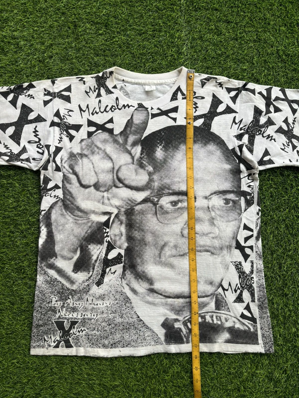 Band Tees Vintage 90's Malcom X All over Print Tshirt Size US L / EU 52-54 / 3 - 7 Thumbnail