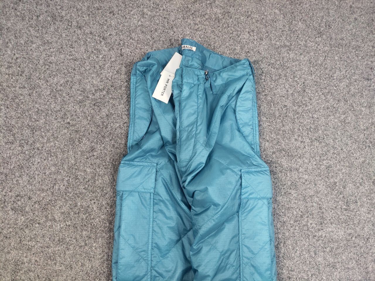 Auralee 💙 NEW Rare Auralee Japan quilted Blue Cargo Baggy Pants Size US 34 / EU 50 - 4 Thumbnail