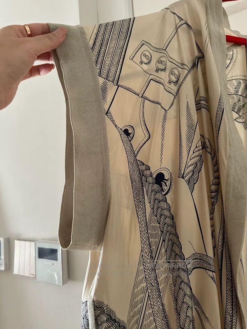 Hermes Hermes Twillaine Silk Cardigan, Silk Material, Elegant and Size XS / US 0-2 / IT 36-38 - 5 Thumbnail