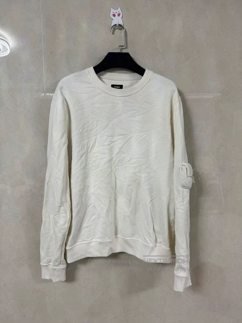 Fendi Fendi Sweatshirt with Arm Pockets and Double F Letter Size US M / EU 48-50 / 2 - 1 Thumbnail