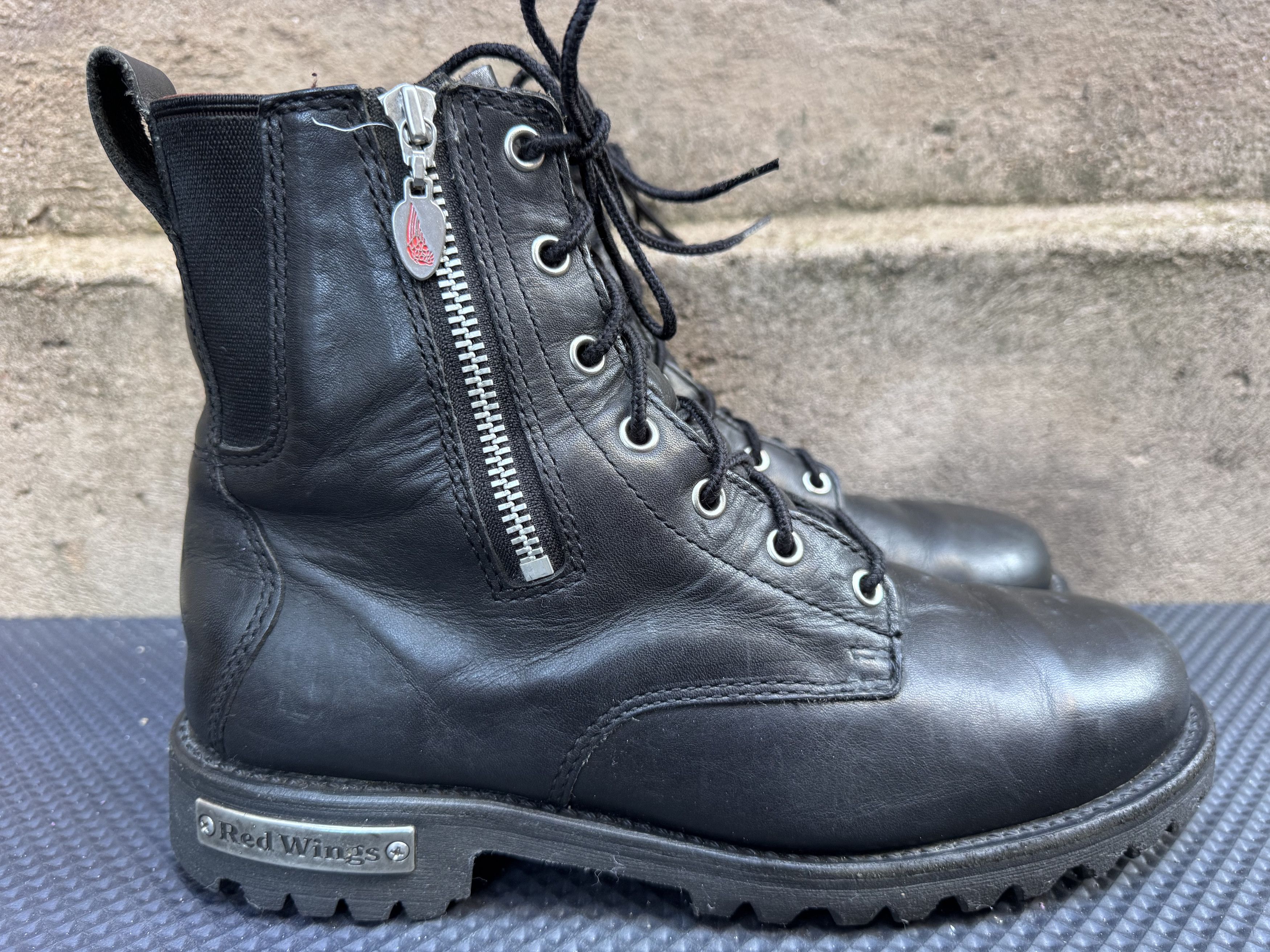 Red Wing Vintage Red Wing Boots Moto Combat Grunge Womens Size US 9.5 / IT 39.5 - 4 Thumbnail