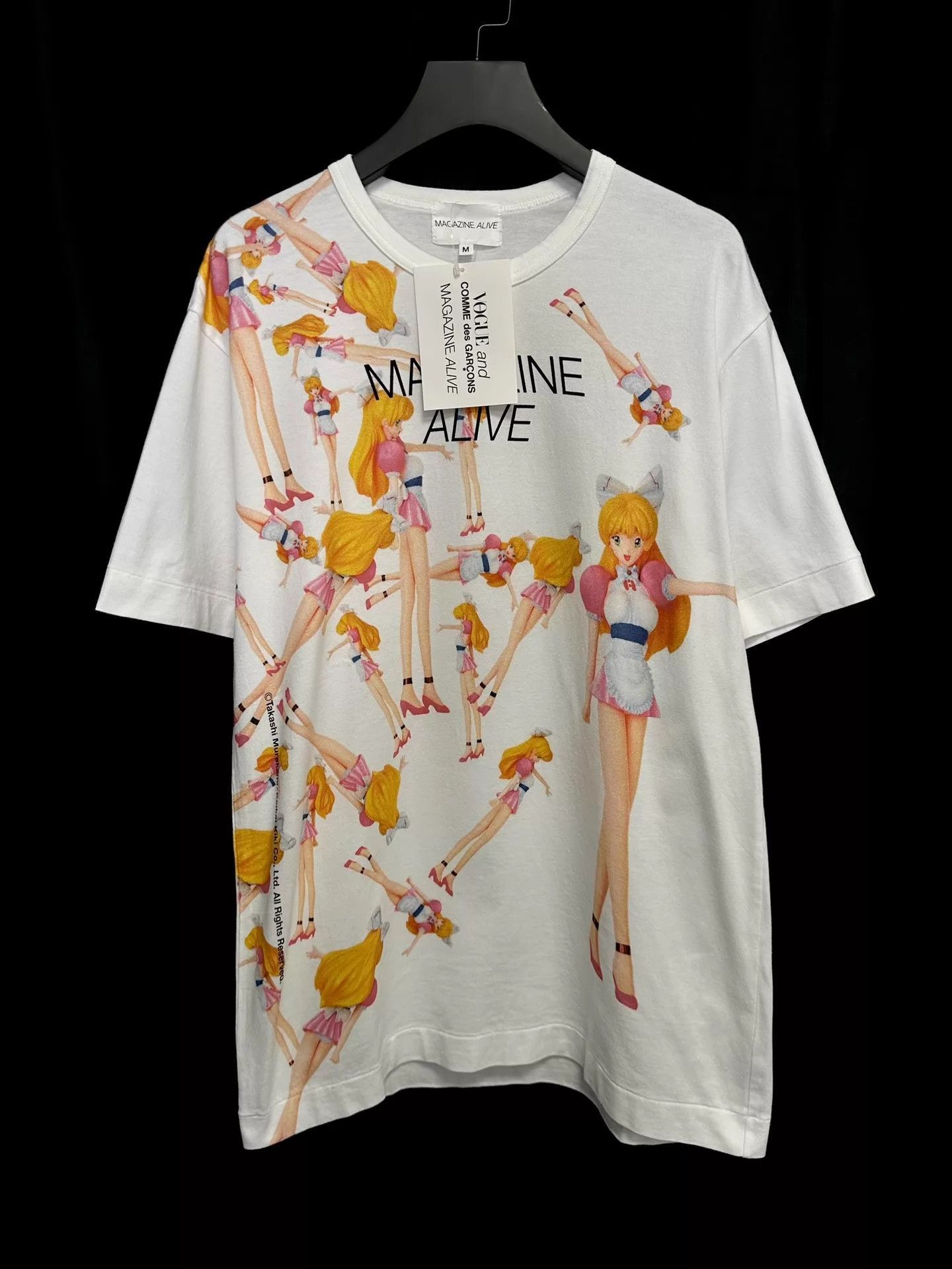 Comme des Garcons White Anime Character Print Short Sleeve T-Shirt Size US M / EU 48-50 / 2 - 1 Thumbnail