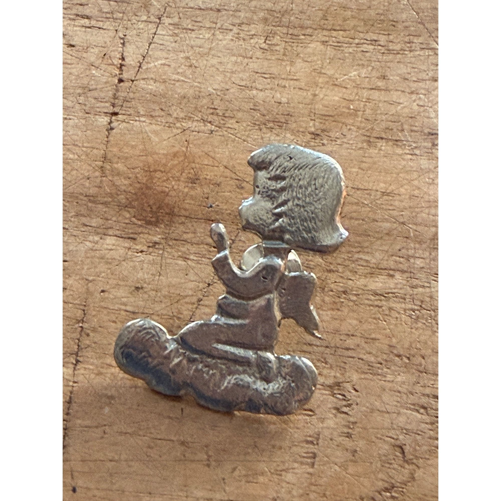 Other Angel Lapel Pin On Cloud With Box - Silver Tone - Small Size Size ONE SIZE - 6 Thumbnail