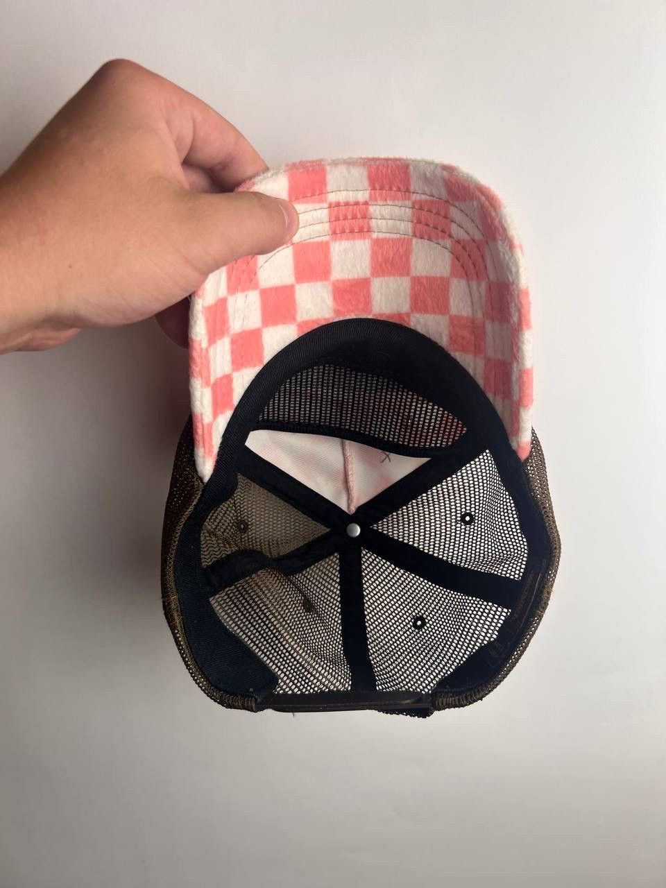 Von Dutch VonDutch fleece Checkered Trucker Hat Size ONE SIZE - 4 Thumbnail