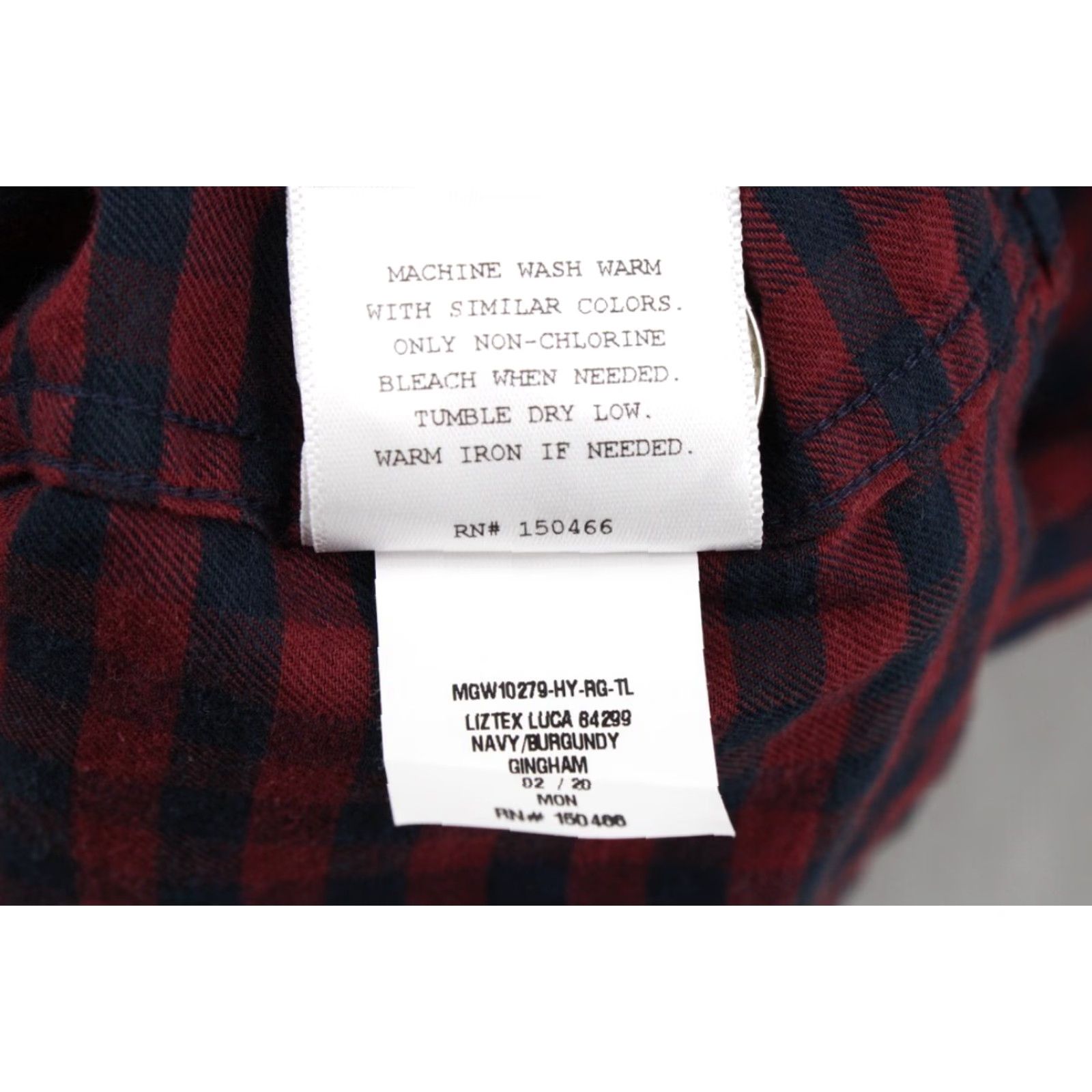 Vintage Red Ale Shirt Men's XL Tall Red Black Check Band Collar Preppy Work Office Size US XL / EU 56 / 4 - 8 Thumbnail
