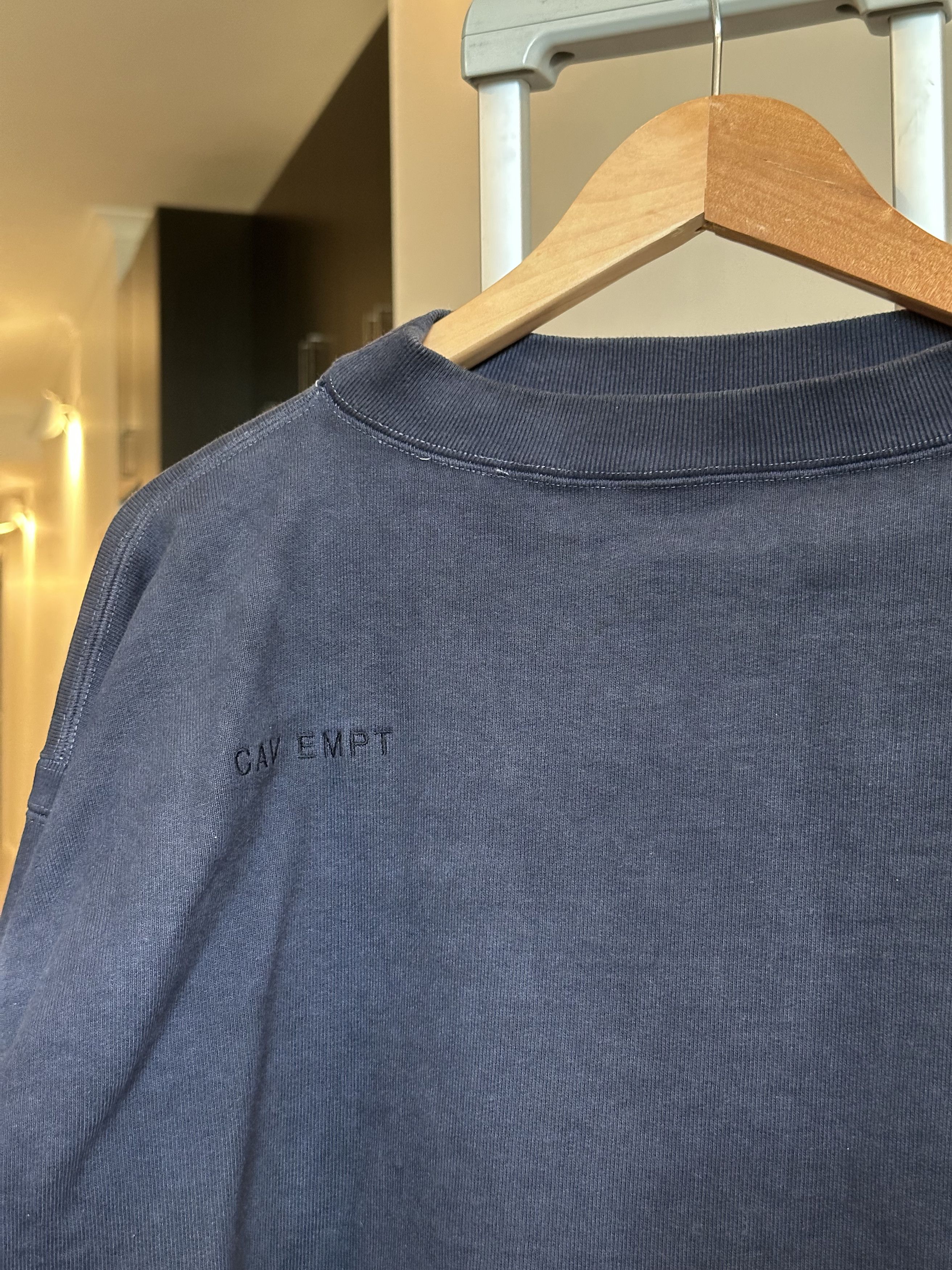 Cav Empt Cav Empt Flat Pullover Crewneck Sweatshirt / Navy / Sz S Size US M / EU 48-50 / 2 - 5 Thumbnail