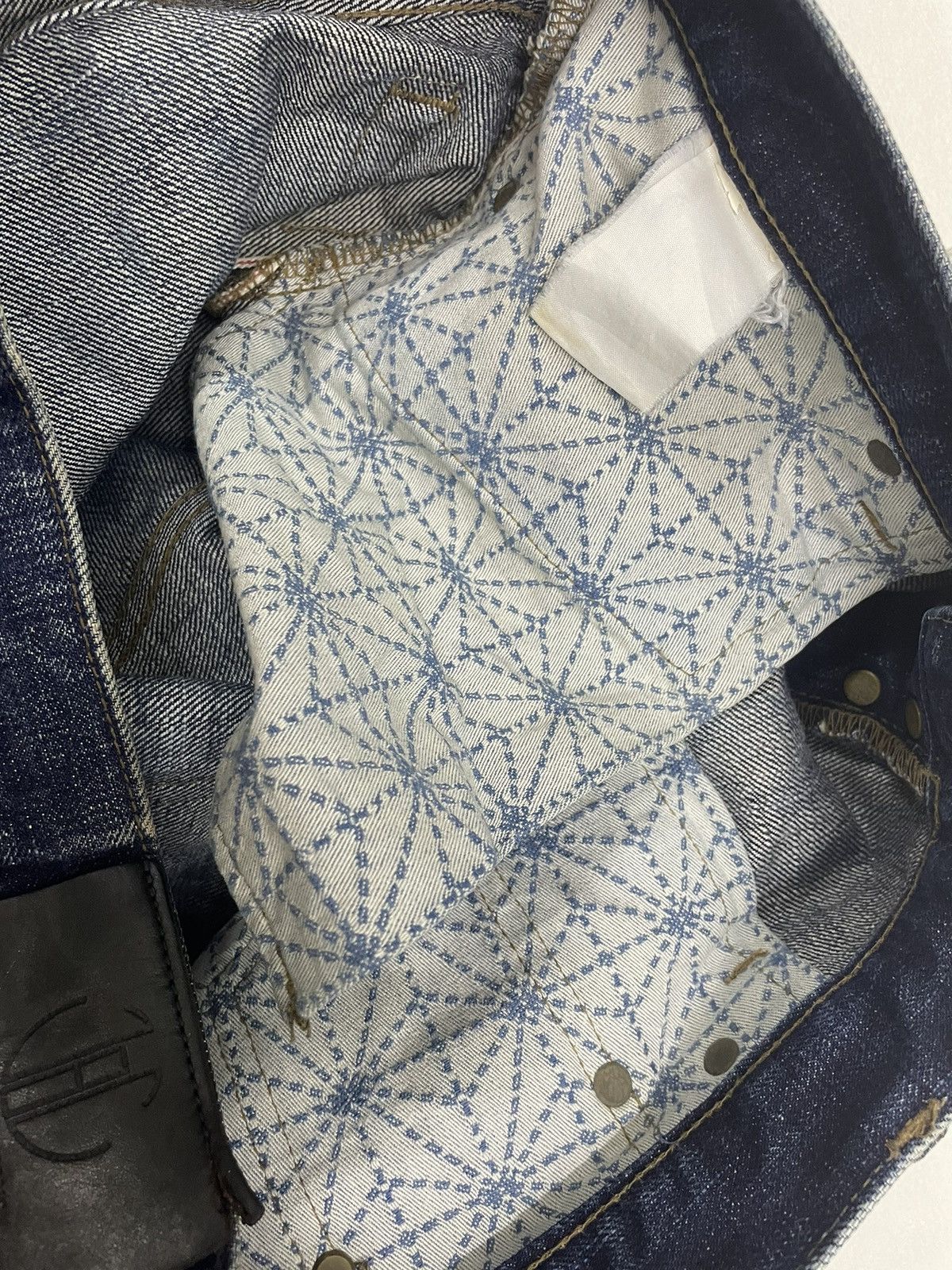 Blue Blue Japan × Japan Blue Distressed Japan Blue Jeans Selvedges Jeans Size US 32 / EU 48 - 11 Thumbnail