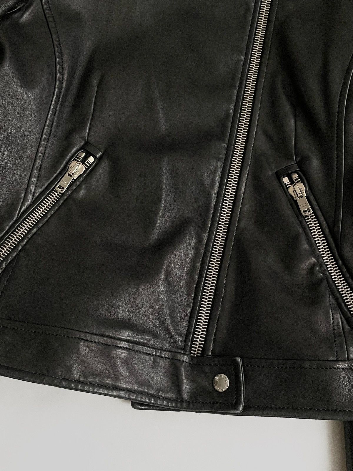 Prada Prada Biker leather zip jacket Size L / US 10 / IT 46 - 7 Thumbnail
