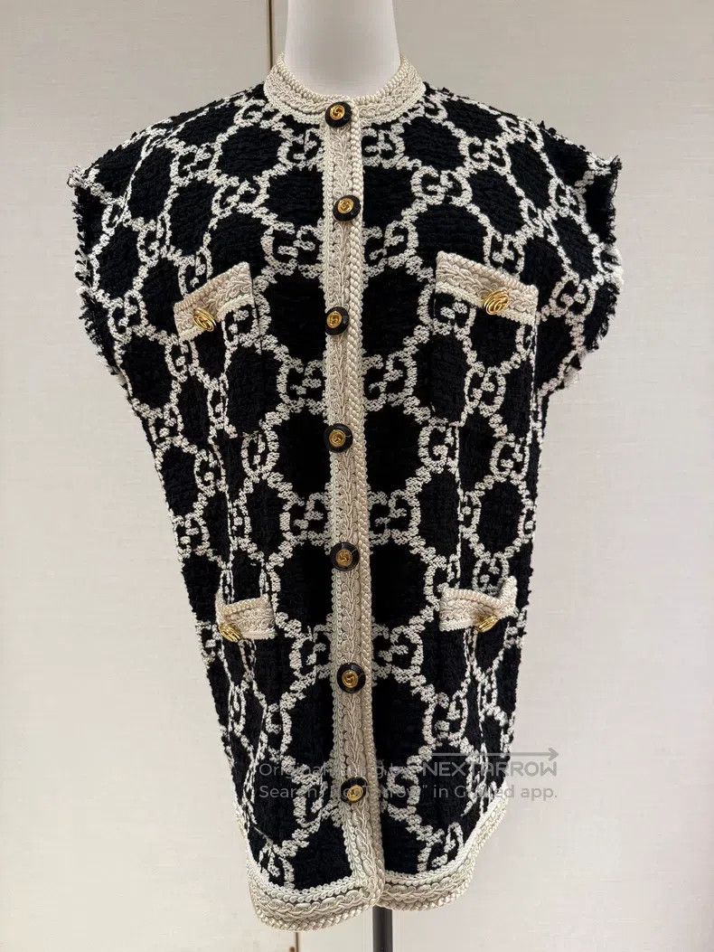 Gucci Gucci Double G full-print knitted vest Size XS / US 0-2 / IT 36-38 - 1 Thumbnail