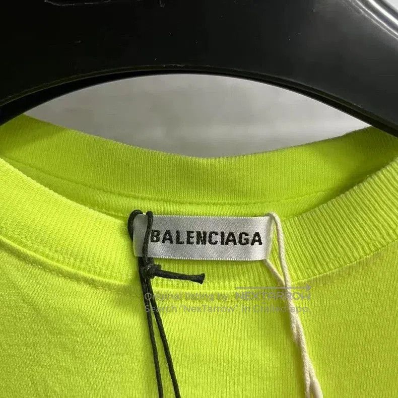 Balenciaga Balenciaga Yellow Chest Print T-shirt. Size US XS / EU 42 / 0 - 4 Thumbnail