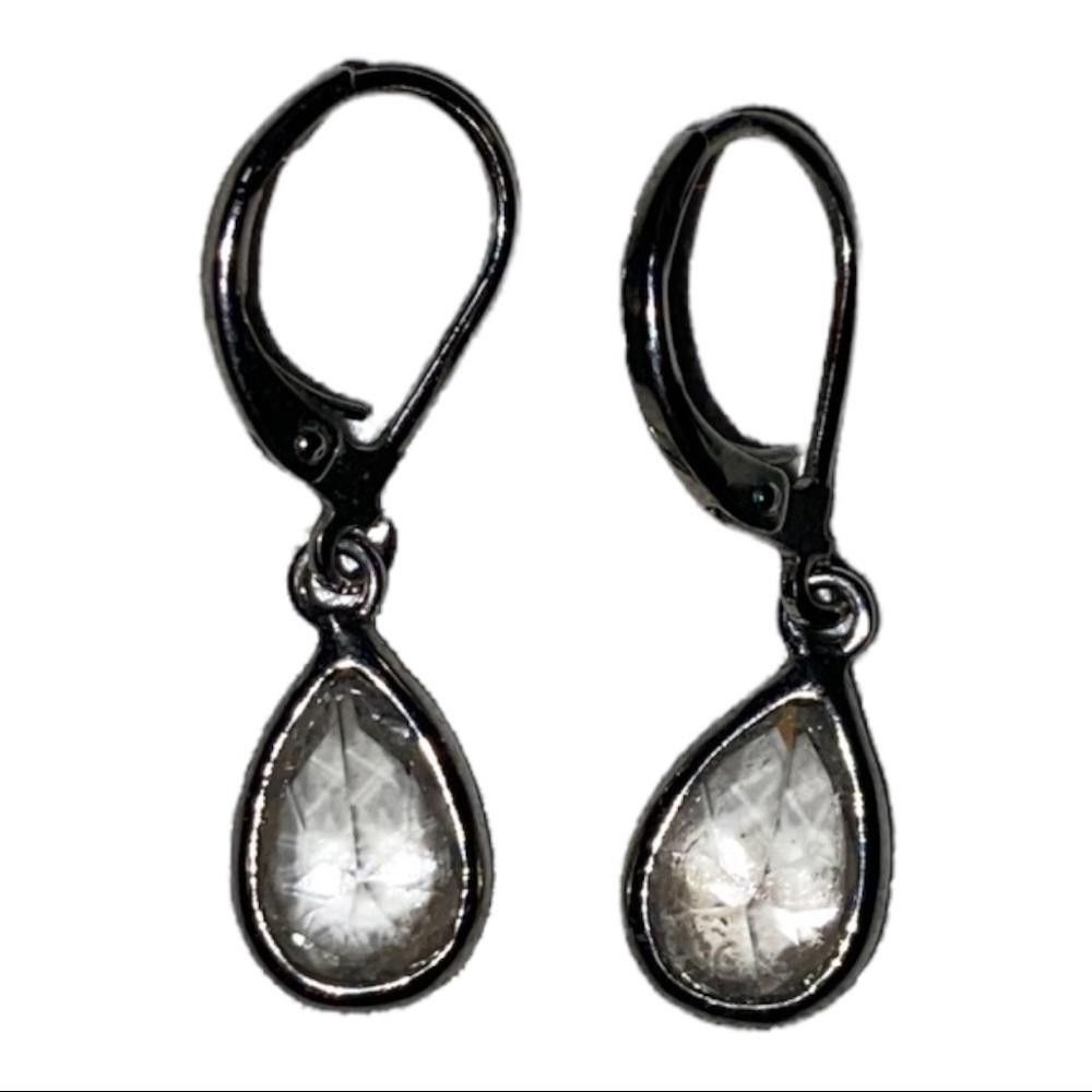 Designer Crystal Tear Drop Dangly Earrings Size ONE SIZE - 1 Thumbnail