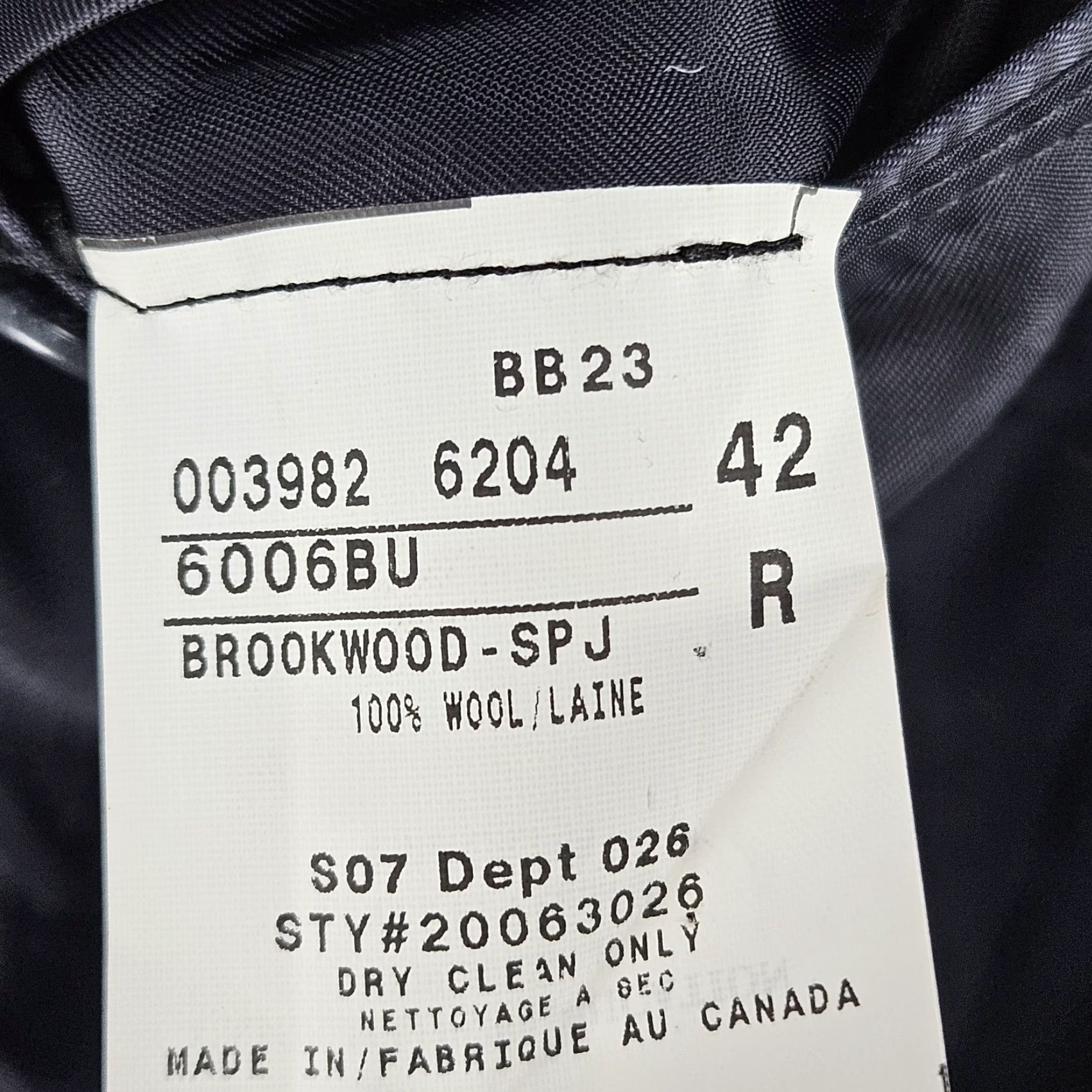 Brooks Brothers Brooks Brothers Navy 100% Wool Loro Piana Brookwood 2 Button Notch Blazer 42R Size 42R - 4 Thumbnail