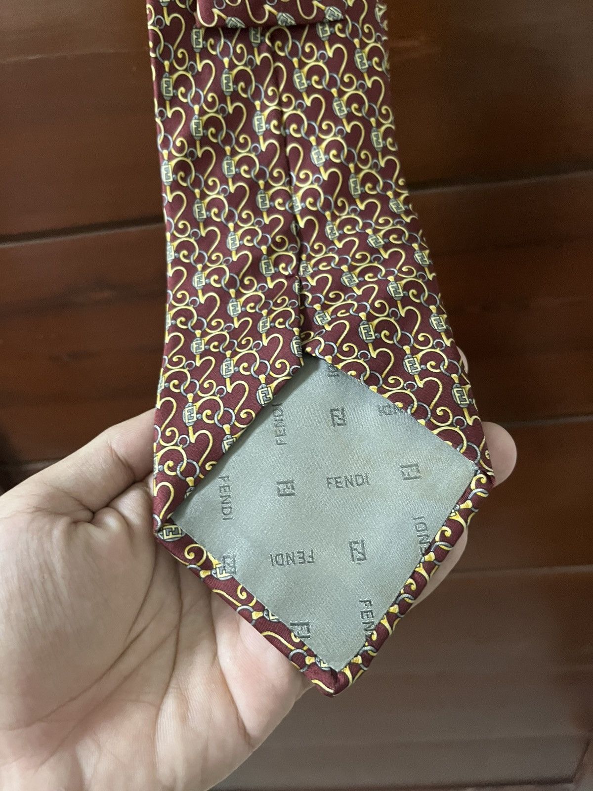 Fendi Vintage Fendi Neck tie monogram Size ONE SIZE - 4 Thumbnail