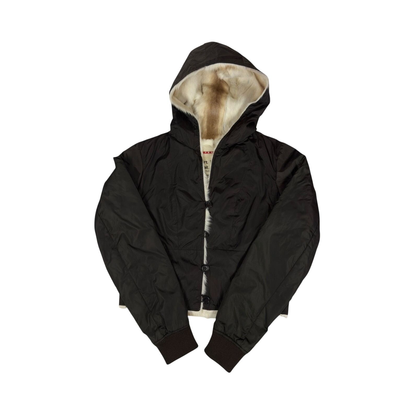 Prada Prada Faux Fur Hooded Jacket Size M / US 6-8 / IT 42-44 - 2 Thumbnail
