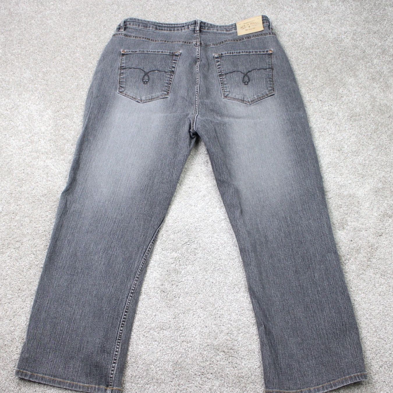 Vintage Jack of Spades Jeans Mens 40x28 Faded Black High Roller 5-Pocket Stretch Denim Jeans Size US 40 / EU 56 - 5 Thumbnail