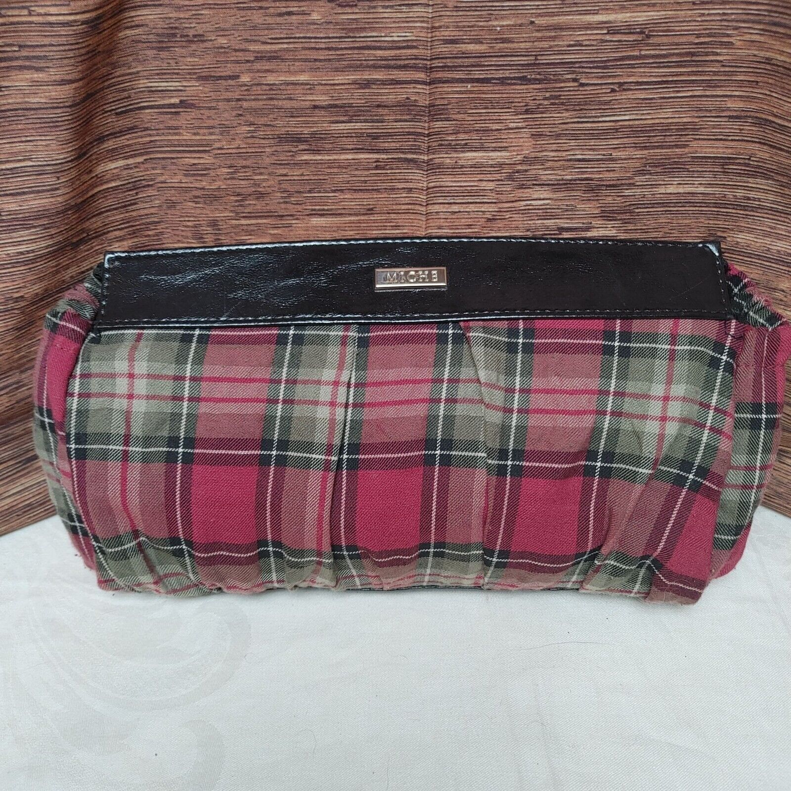 Other Miche Tori Classic VTG Red Plaid Retro Style Chic Handbag Size ONE SIZE - 2 Thumbnail