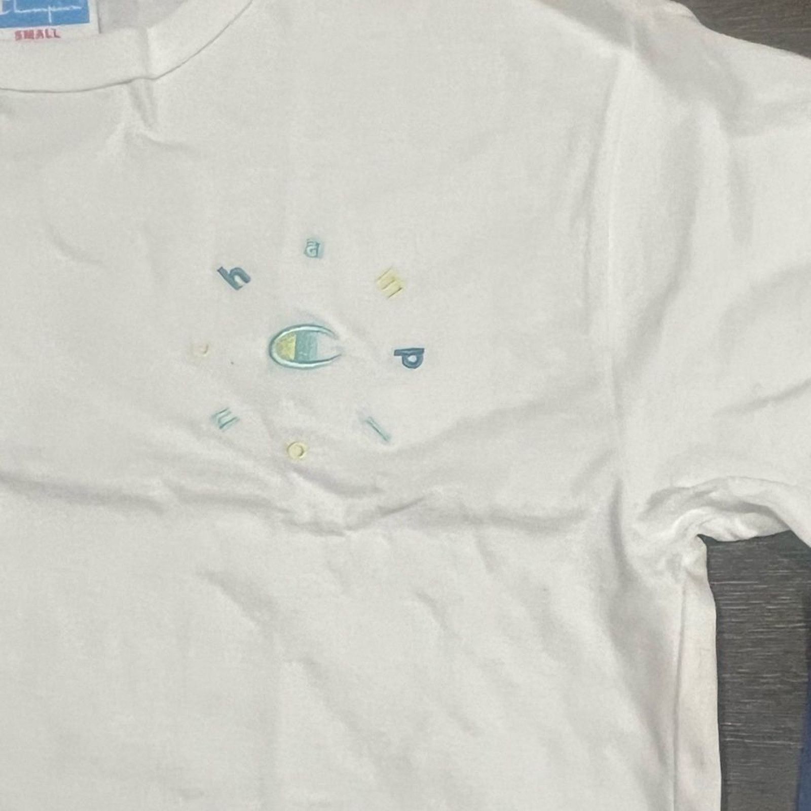 Champion NWT Champion White Graphic Crop Top - Size S Size S / US 4 / IT 40 - 2 Thumbnail