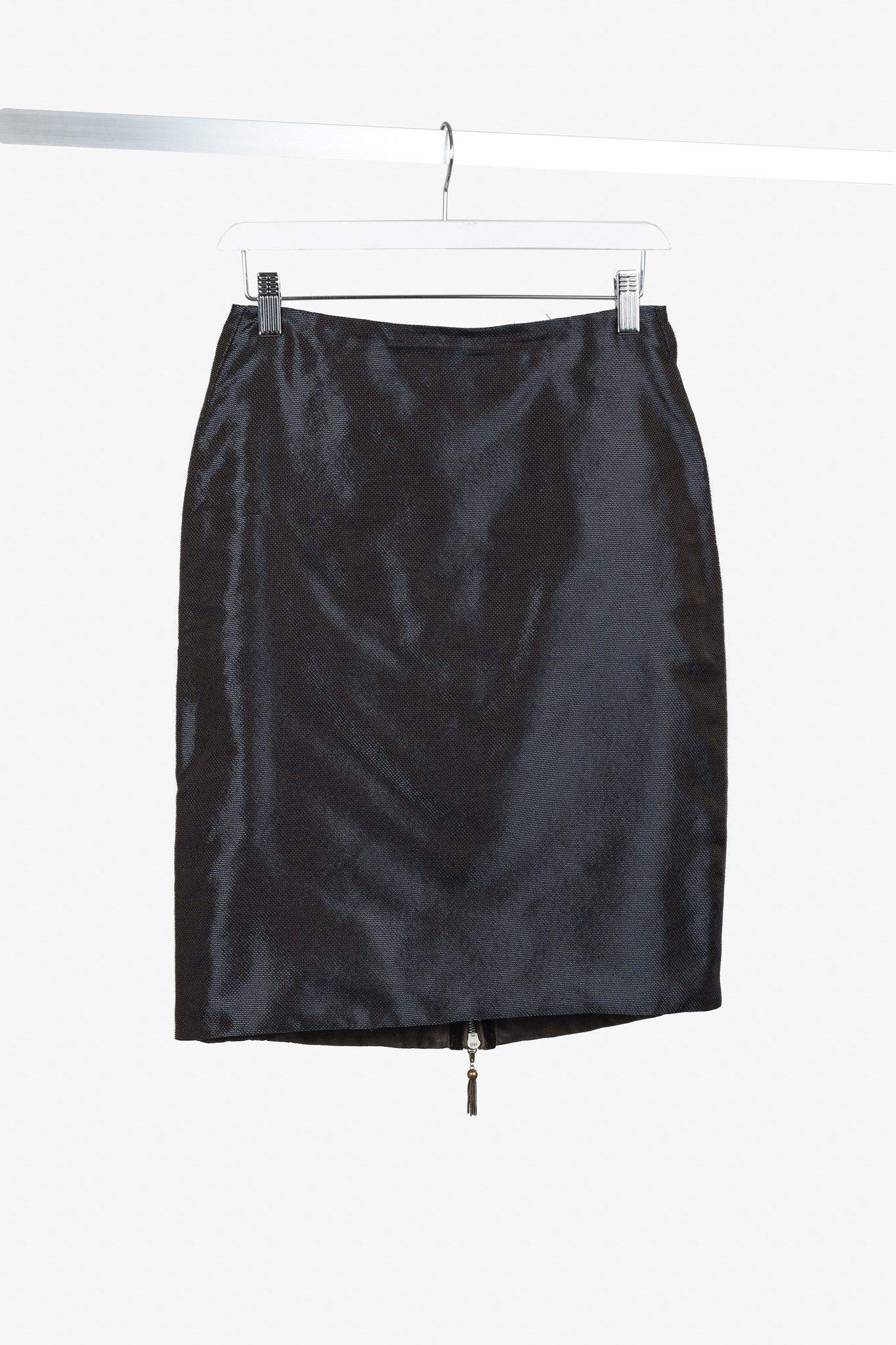 Other Paul Hardy Chapter 14 Gunmetal Blue Ribbon Trim Skirt Size 28" / US 6 / IT 42 - 1 Thumbnail