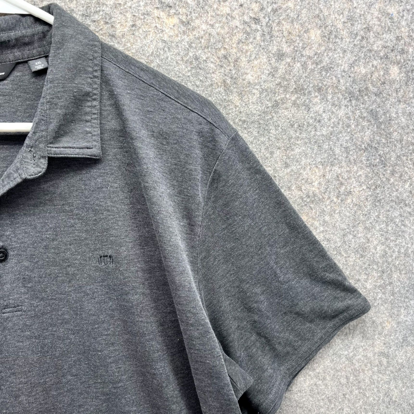 TravisMathew Travis Mathew Polo Shirt Men XXL Heather Gray Casual Pima Cotton Polyester Size US XXL / EU 58 / 5 - 4 Thumbnail