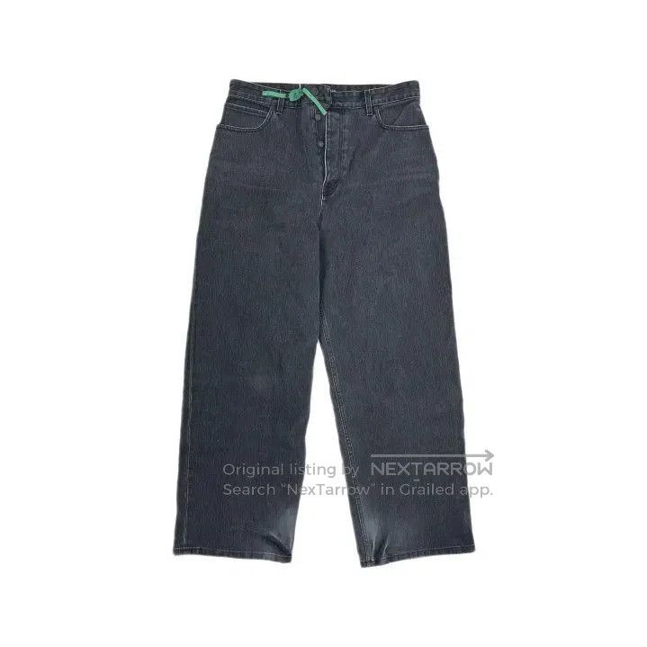 Balenciaga Balenciaga Black Straight-Leg Denim Pants for Men. Size US 31 - 2 Thumbnail