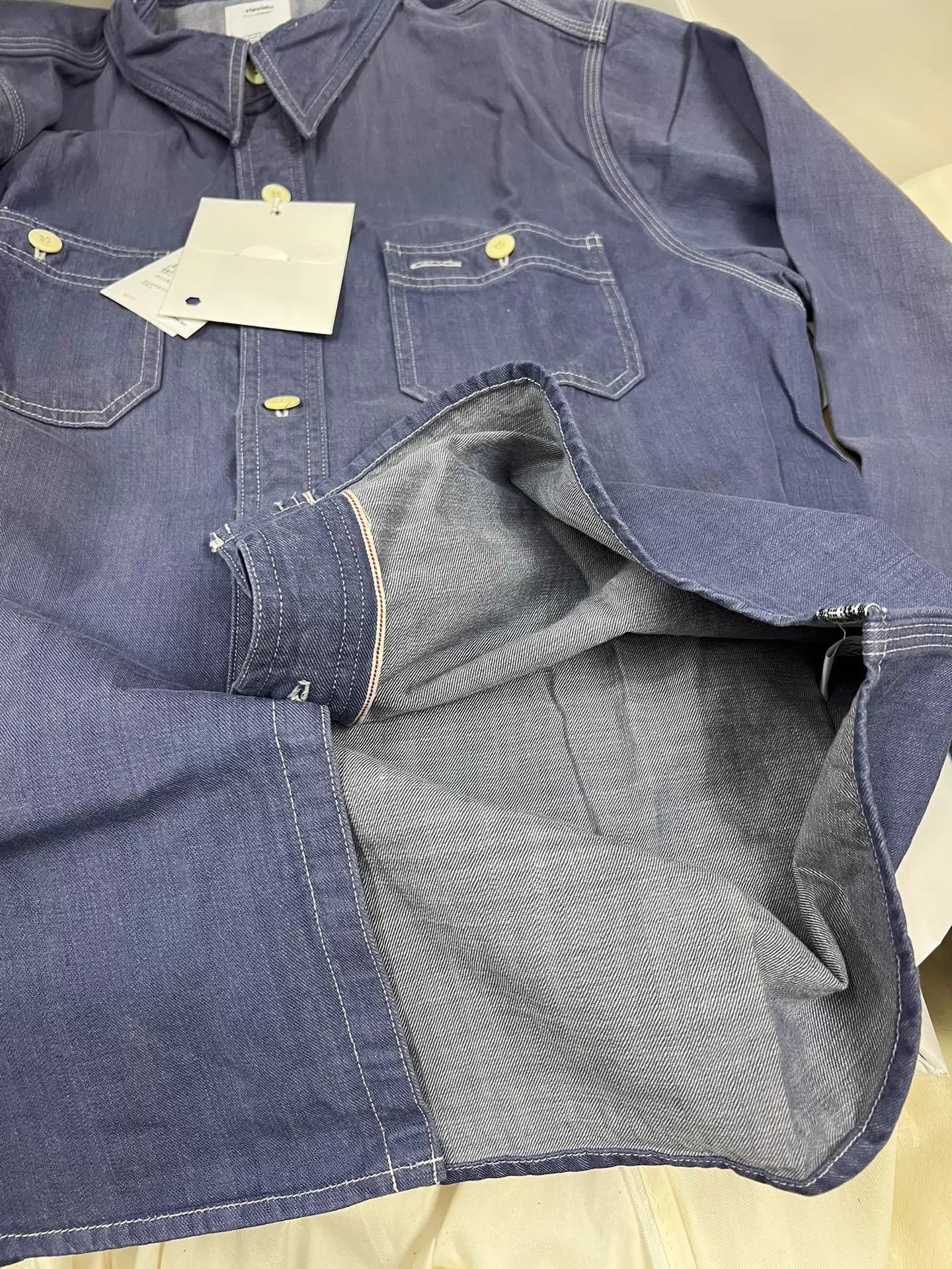 Visvim VISVIM LARRIKAN CRASH SHIRT NAVY 1 NWT (tags & bag) Size US S / EU 44-46 / 1 - 8 Thumbnail