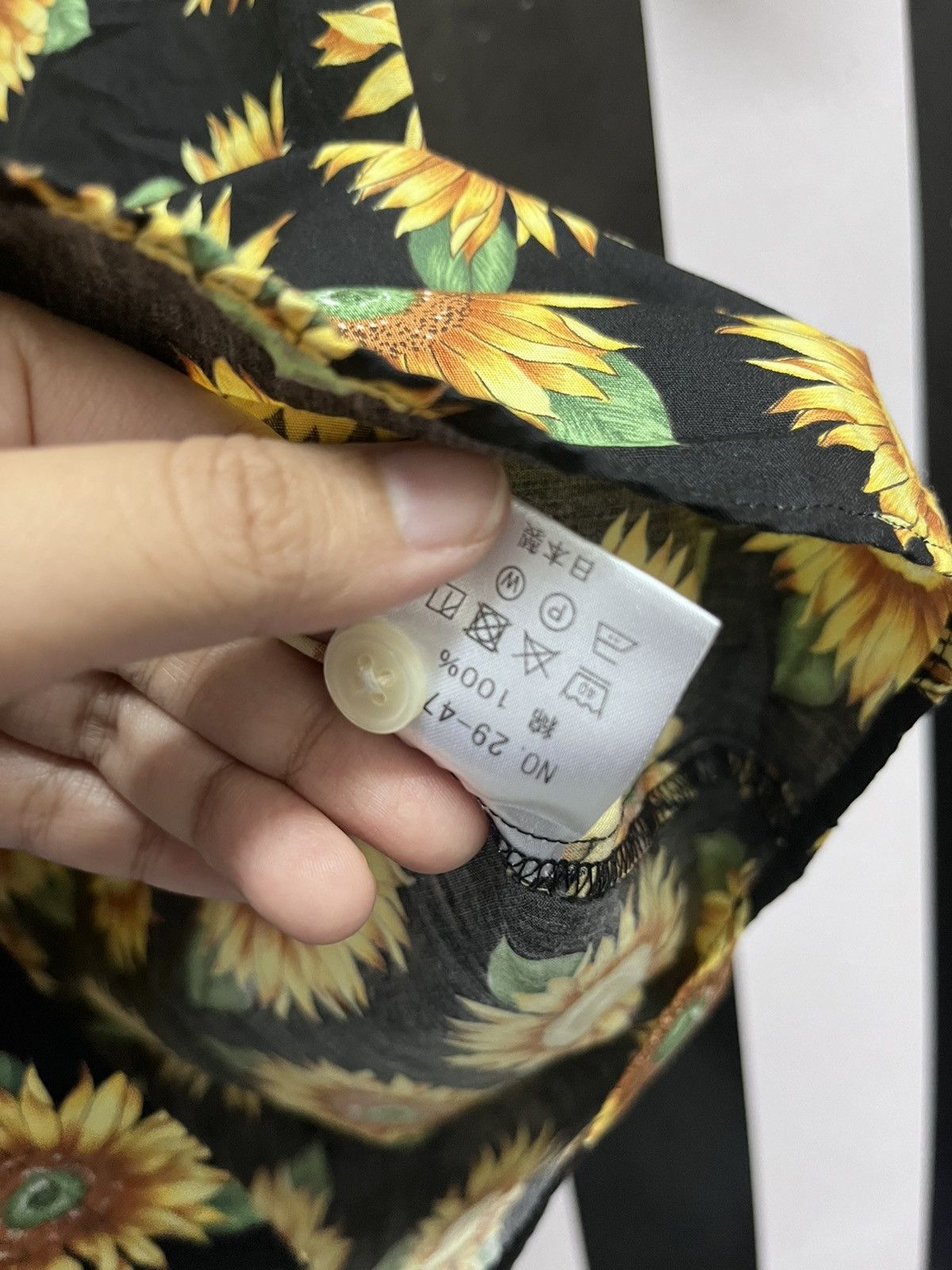 Ciaopanic × Japanese Brand CIAO Camp-Collar Floral-Print Sunflower Shirt Made in Japan Size US M / EU 48-50 / 2 - 5 Thumbnail