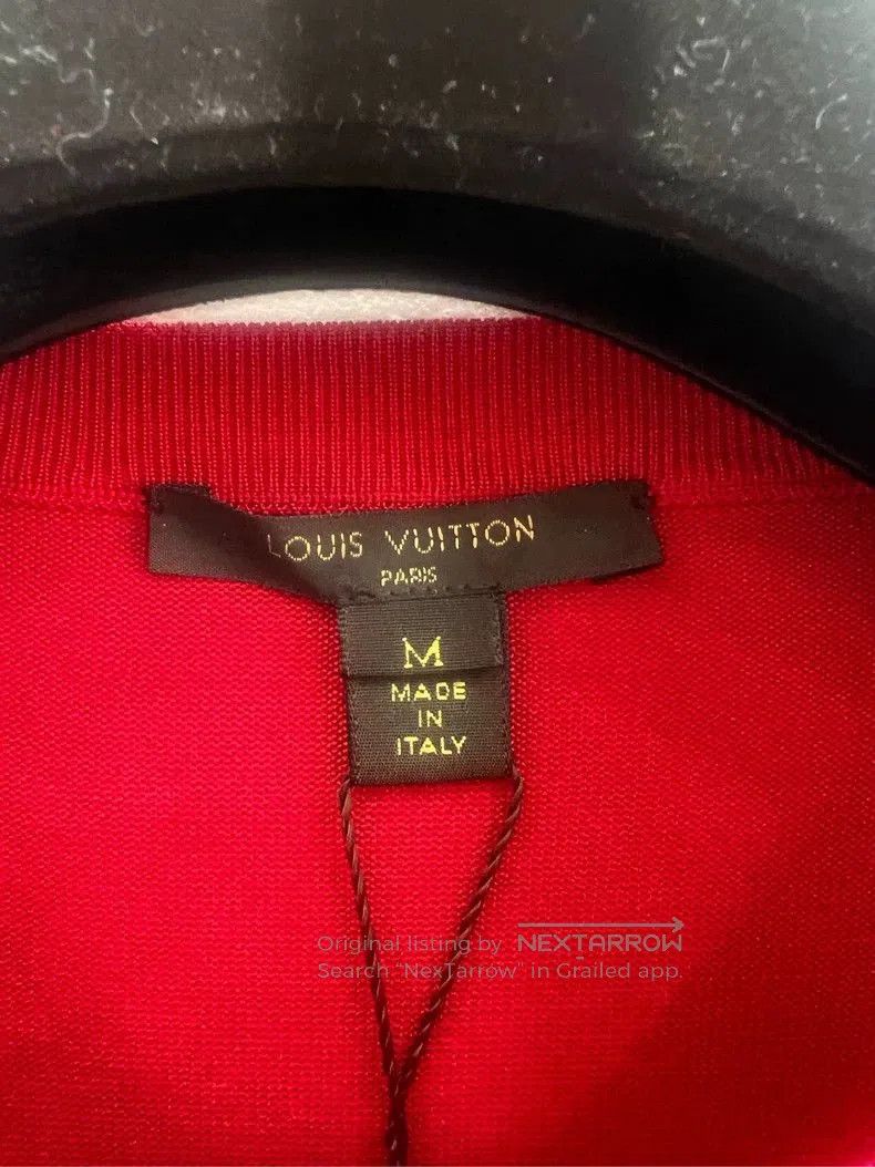 Louis Vuitton Louis Vuitton Red Silk Wool Dress M. Size M / US 6-8 / IT 42-44 - 4 Thumbnail