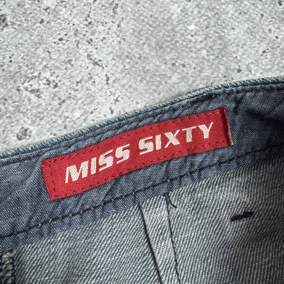 Miss Sixty Vintage Miss Sixty Y2K Avant Garde 00a Denim Midi Skirt Size 26" / US 2 / IT 38 - 12 Thumbnail