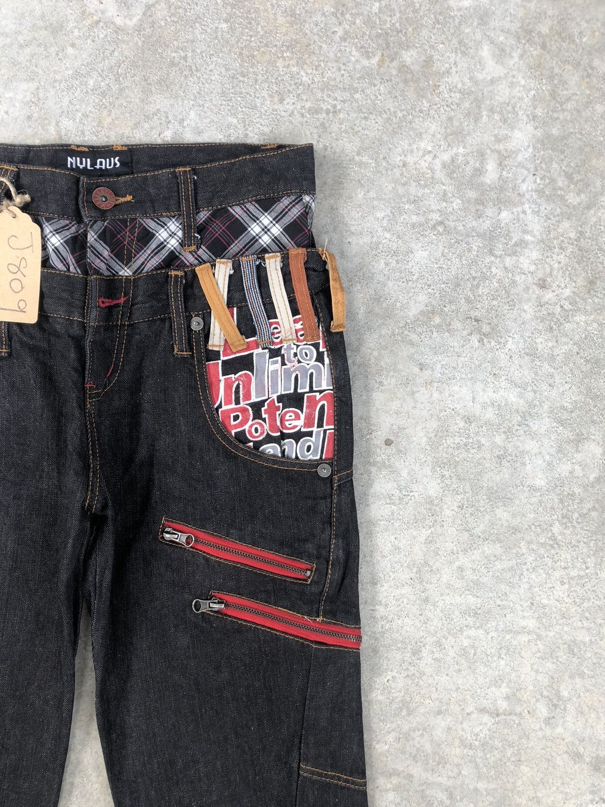 Hysteric Glamour Japanese Nylaus Double Waist Distressed Jeans Size US 30 / EU 46 - 6 Thumbnail