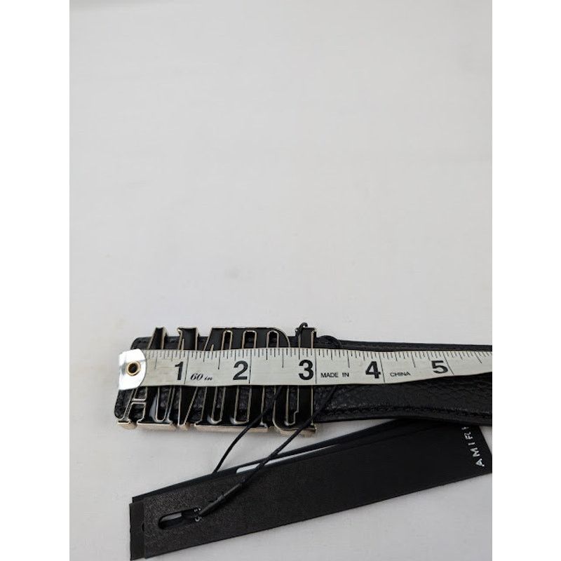Amiri o1rshd1 Size: 100 /4CM Enamel Amiri Core Belt in Black Size 40 - 10 Thumbnail