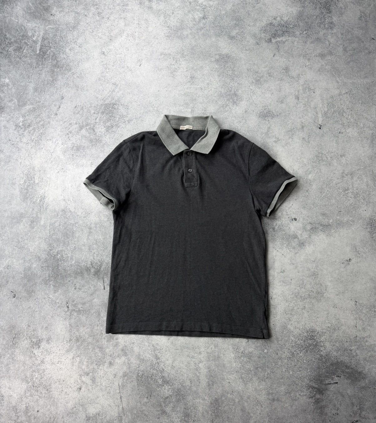 Moncler Moncler grey charcoal polo shirt Size US M / EU 48-50 / 2 - 1 Thumbnail