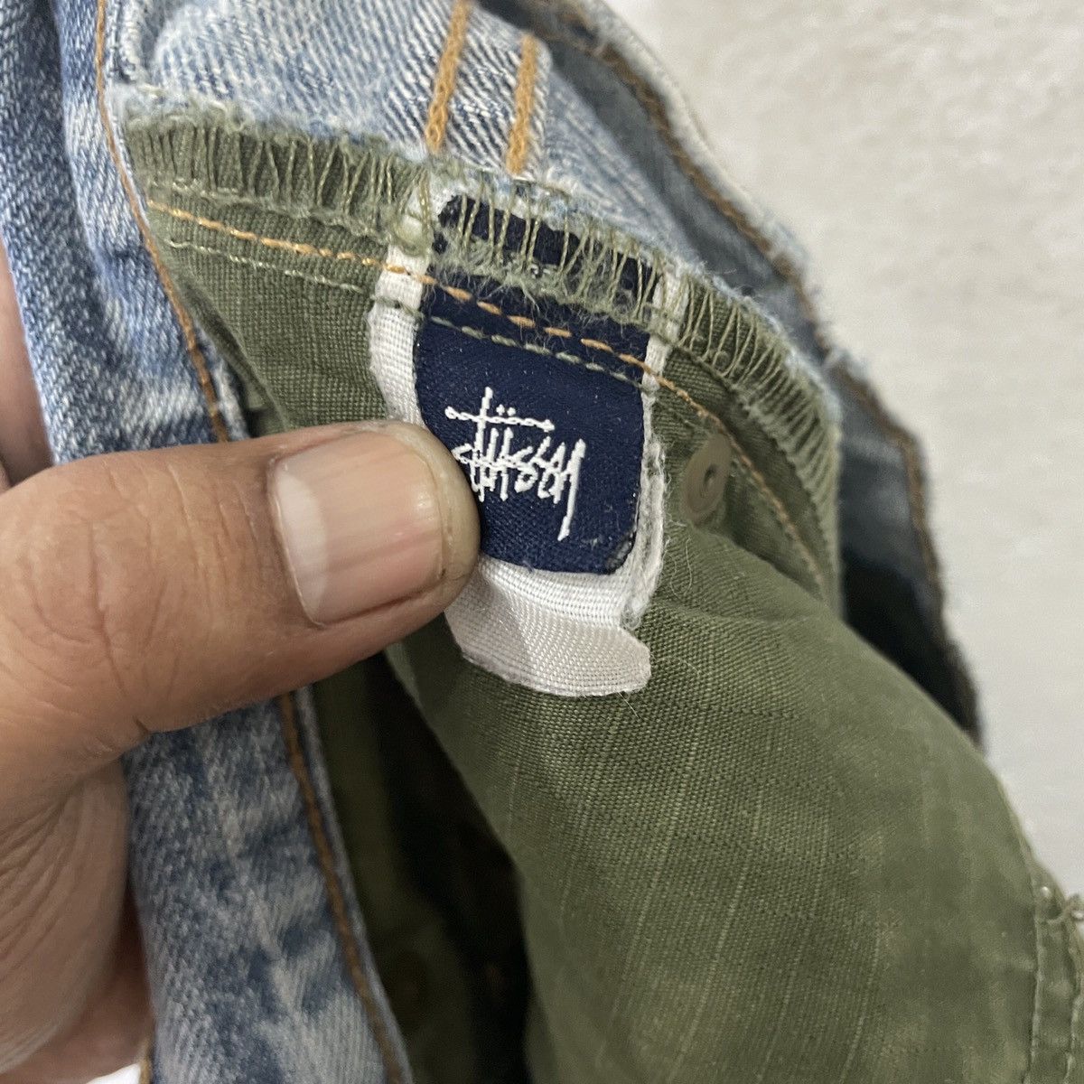 Stussy Vintage Stussy.dm Distressed Denim Size US 30 / EU 46 - 7 Thumbnail