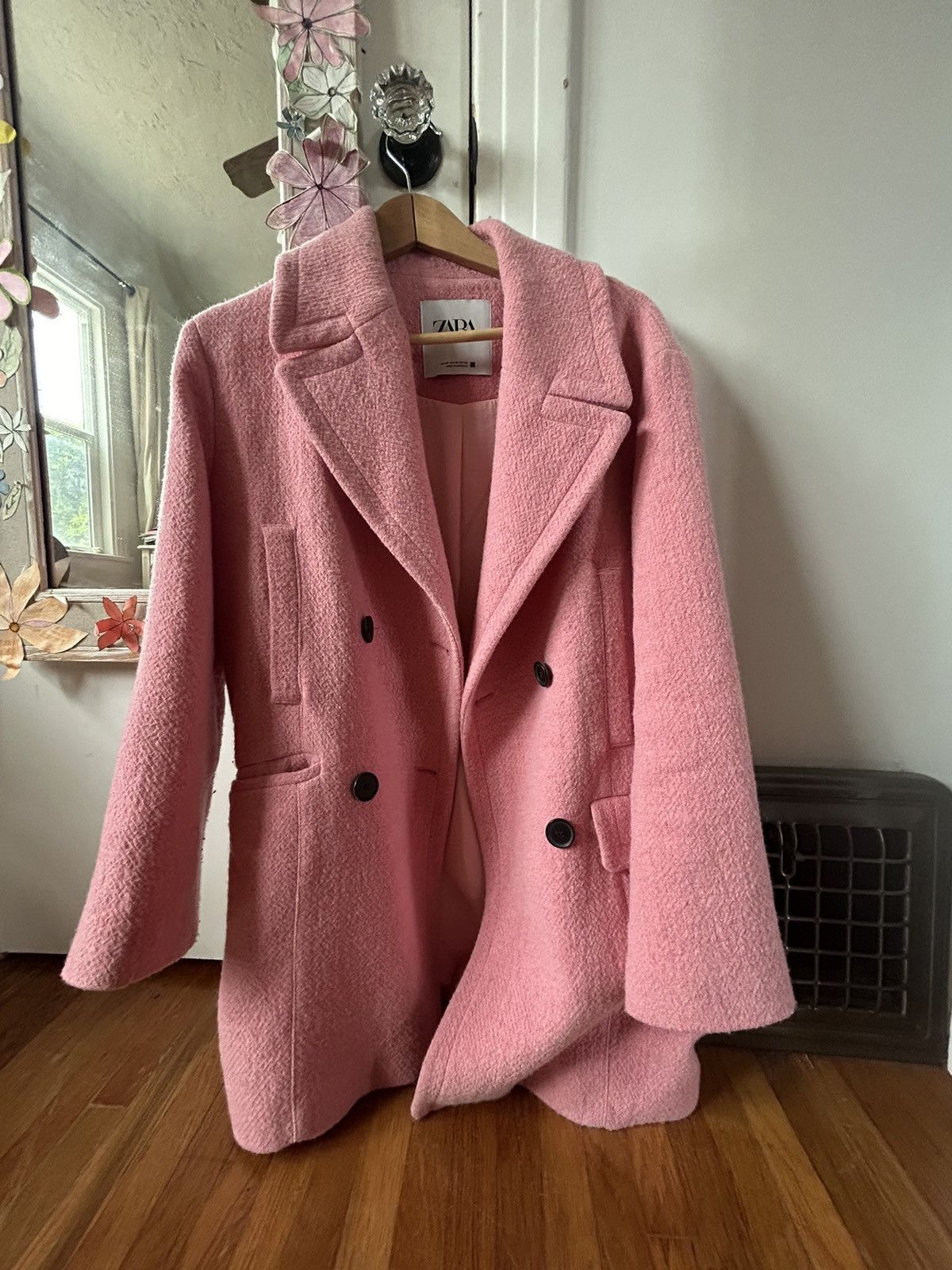 Zara ZARA pink coat XS-M Size XS / US 0-2 / IT 36-38 - 1 Thumbnail
