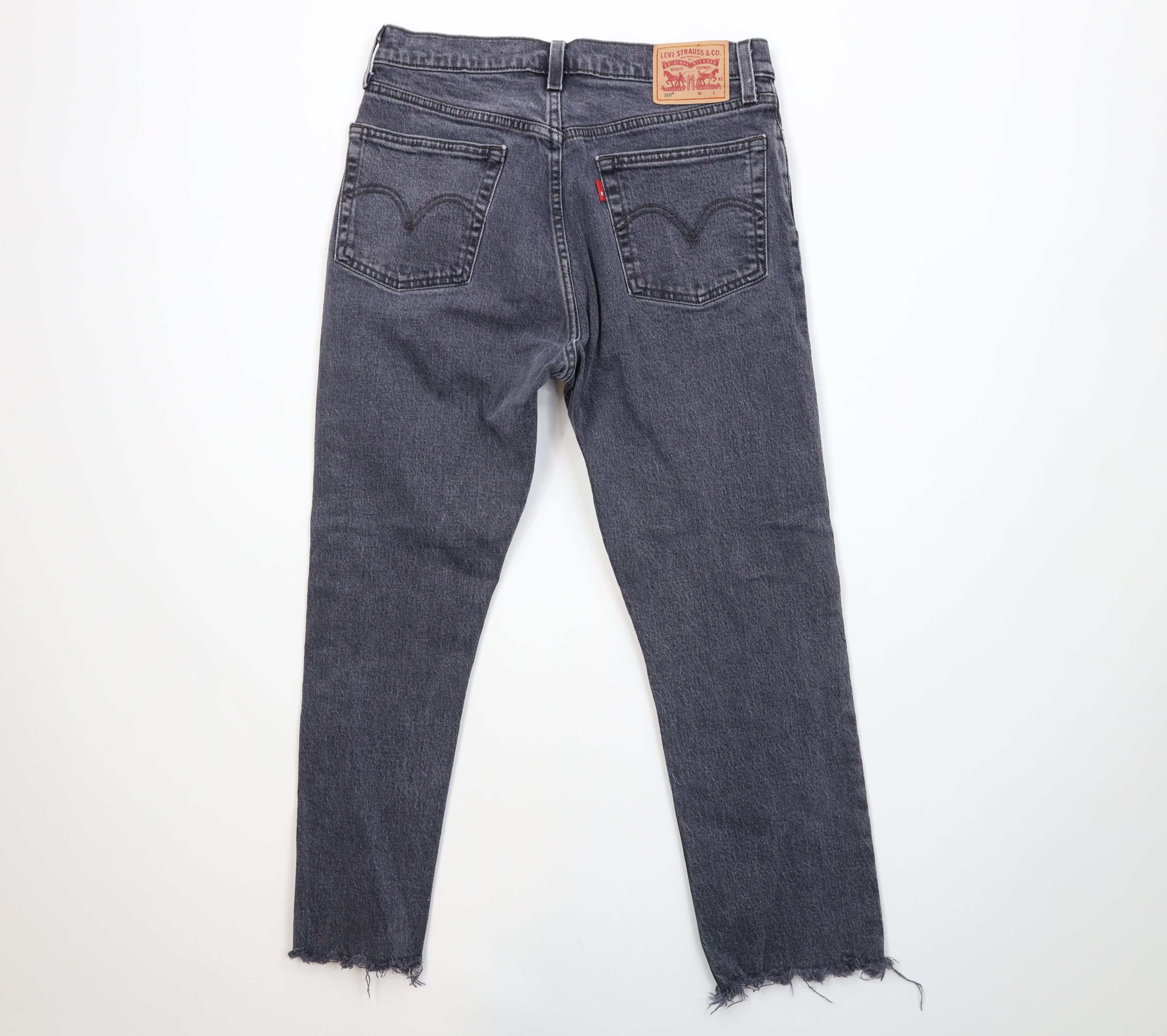 Levi's Vintage Y2K Levis 501xx Button Fly Original Jeans Black Size 28" / US 6 / IT 42 - 8 Thumbnail
