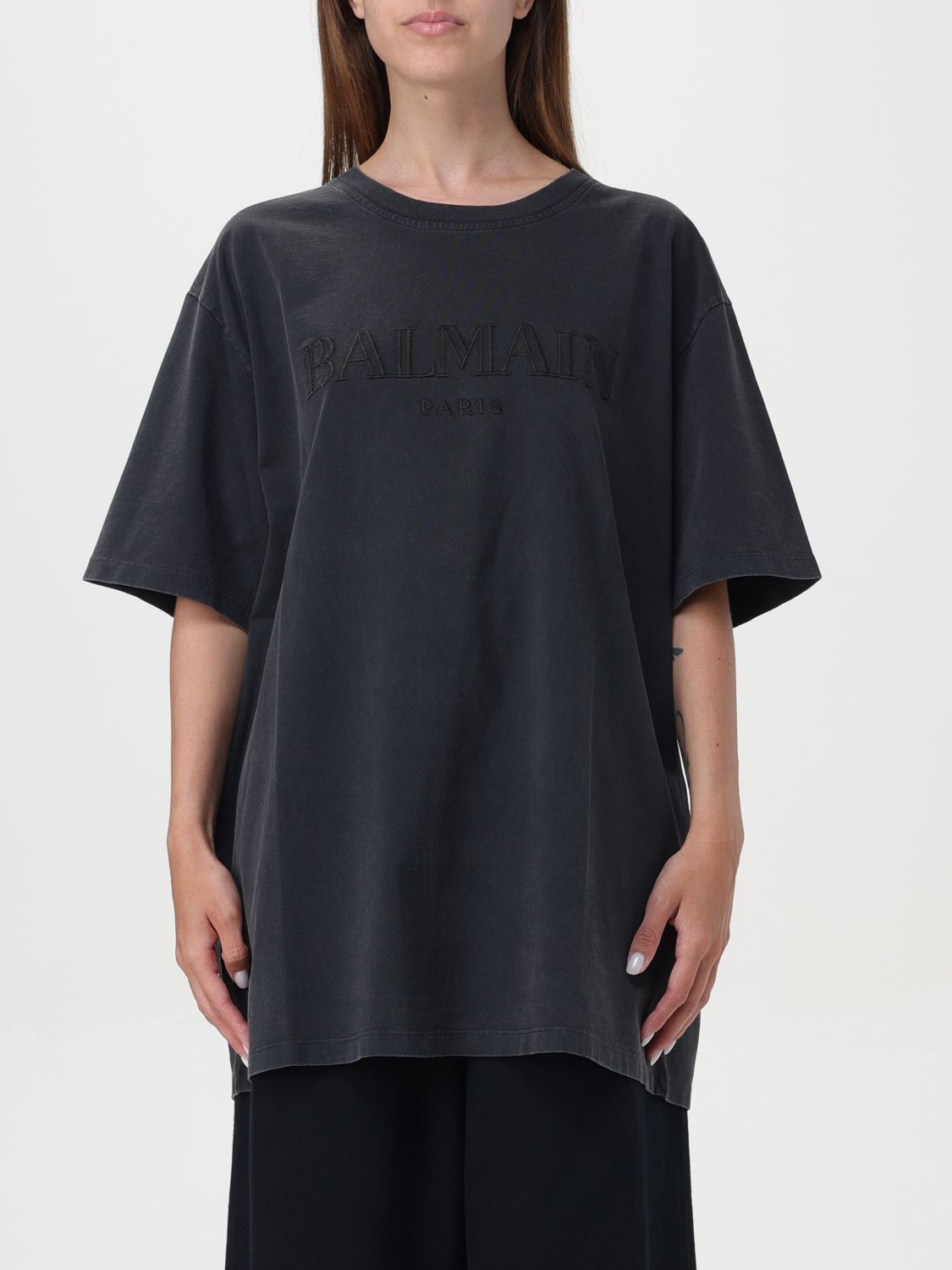 Balmain T-Shirt Woman Grey