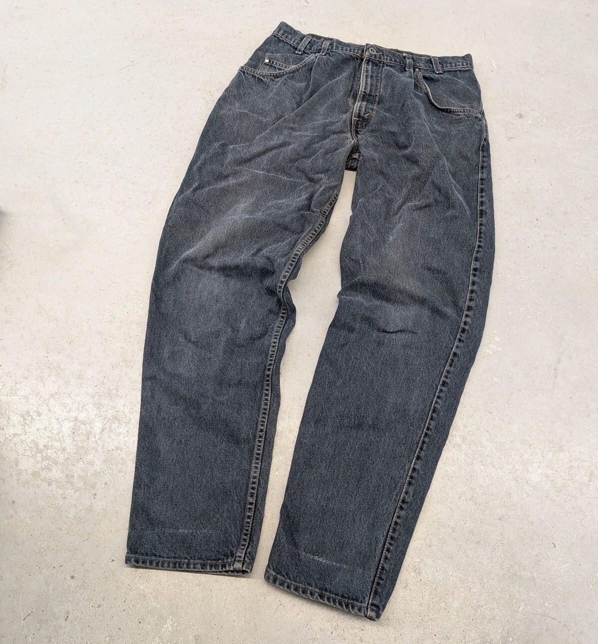Levi's Y2K Levis Silver Tab Loose Fit Faded Black Denim Jeans