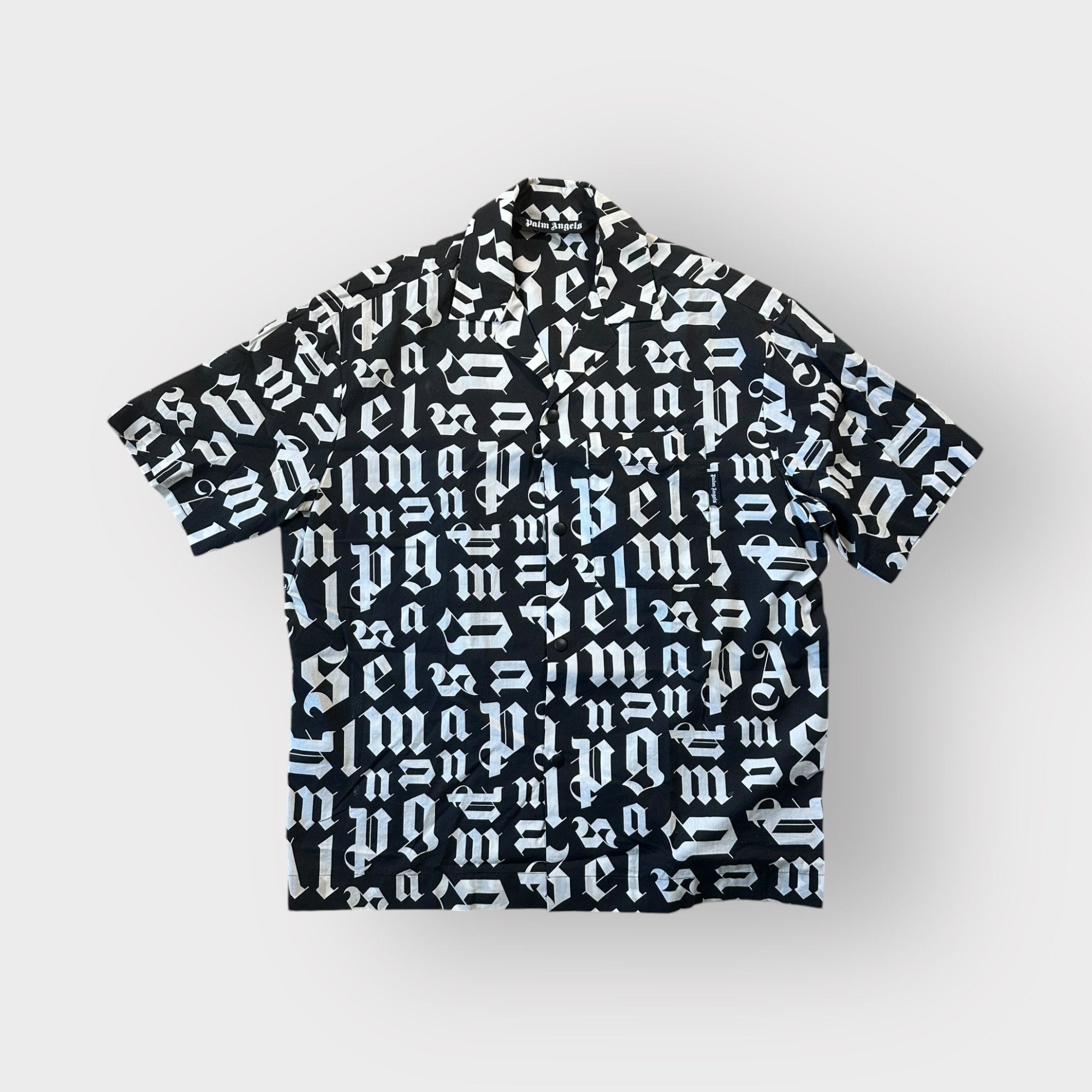Palm Angels Palm Angels Shirt Logo Broken Monogram Black Size US L / EU 52-54 / 3 - 1 Thumbnail