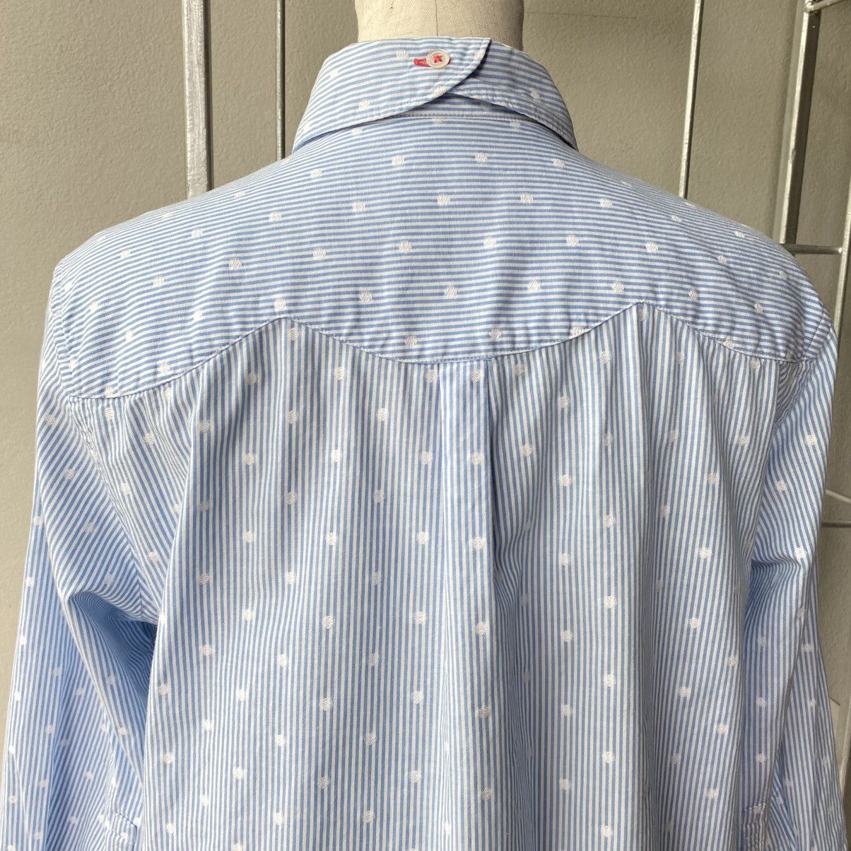 Frapbois FRAPBOIS Light Blue Stripe Polka Dot Shirt Size M / US 6-8 / IT 42-44 - 21 Thumbnail