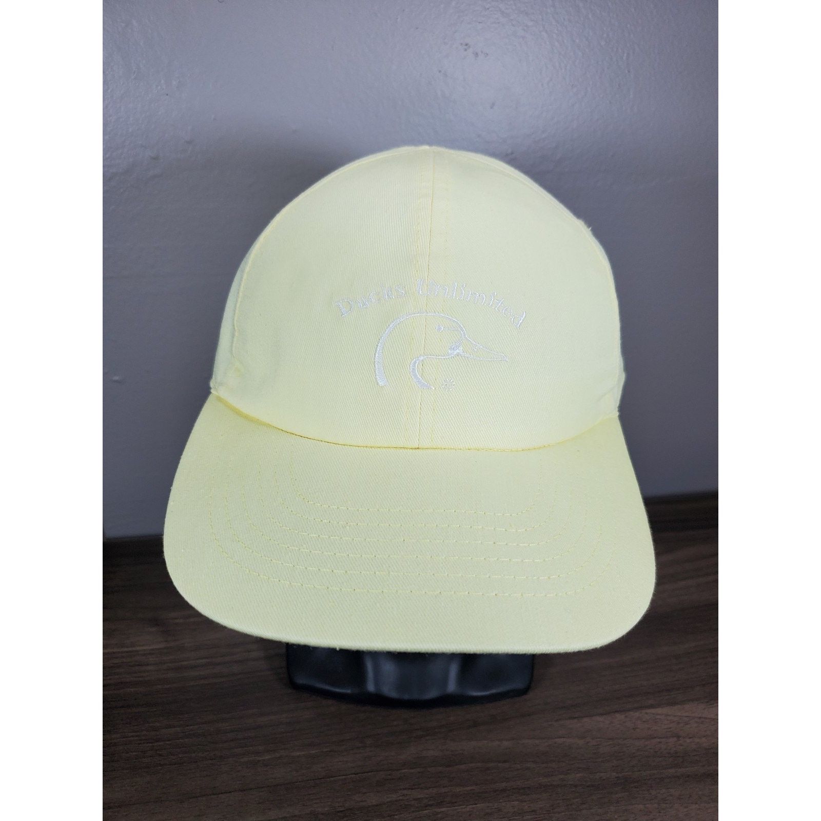 Vintage Ducks Unlimited Light Yellow Hat Hunting Cap Mallard Duck Size ONE SIZE - 3 Thumbnail