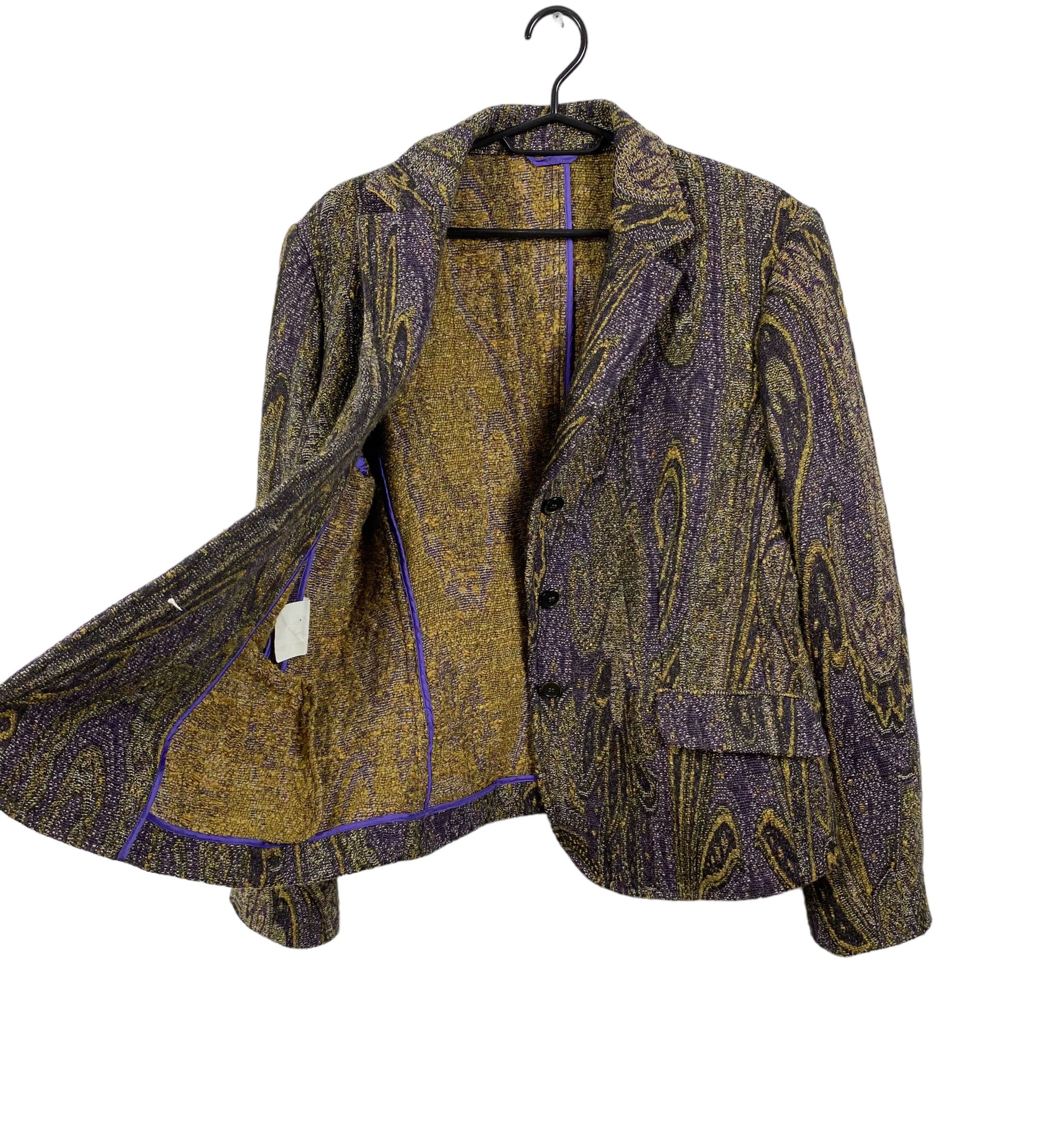 Etro Etro milano paisley print blazer jacket wool-silk size 50 Size XL / US 12-14 / IT 48-50 - 8 Thumbnail