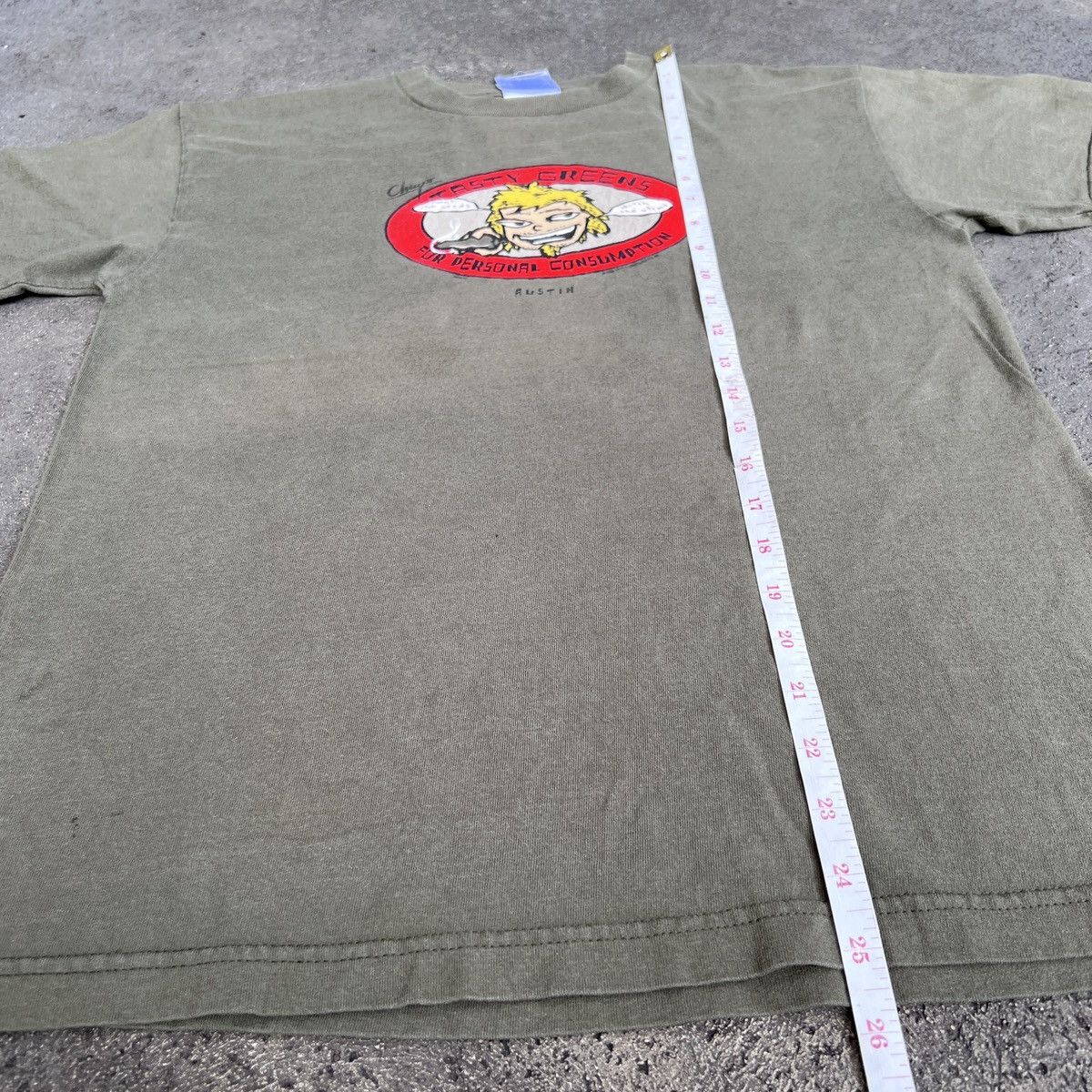 Other Vintage Tasty Greens Weed Marijuana Chuy's Drug Tee Faded Size US M / EU 48-50 / 2 - 10 Thumbnail