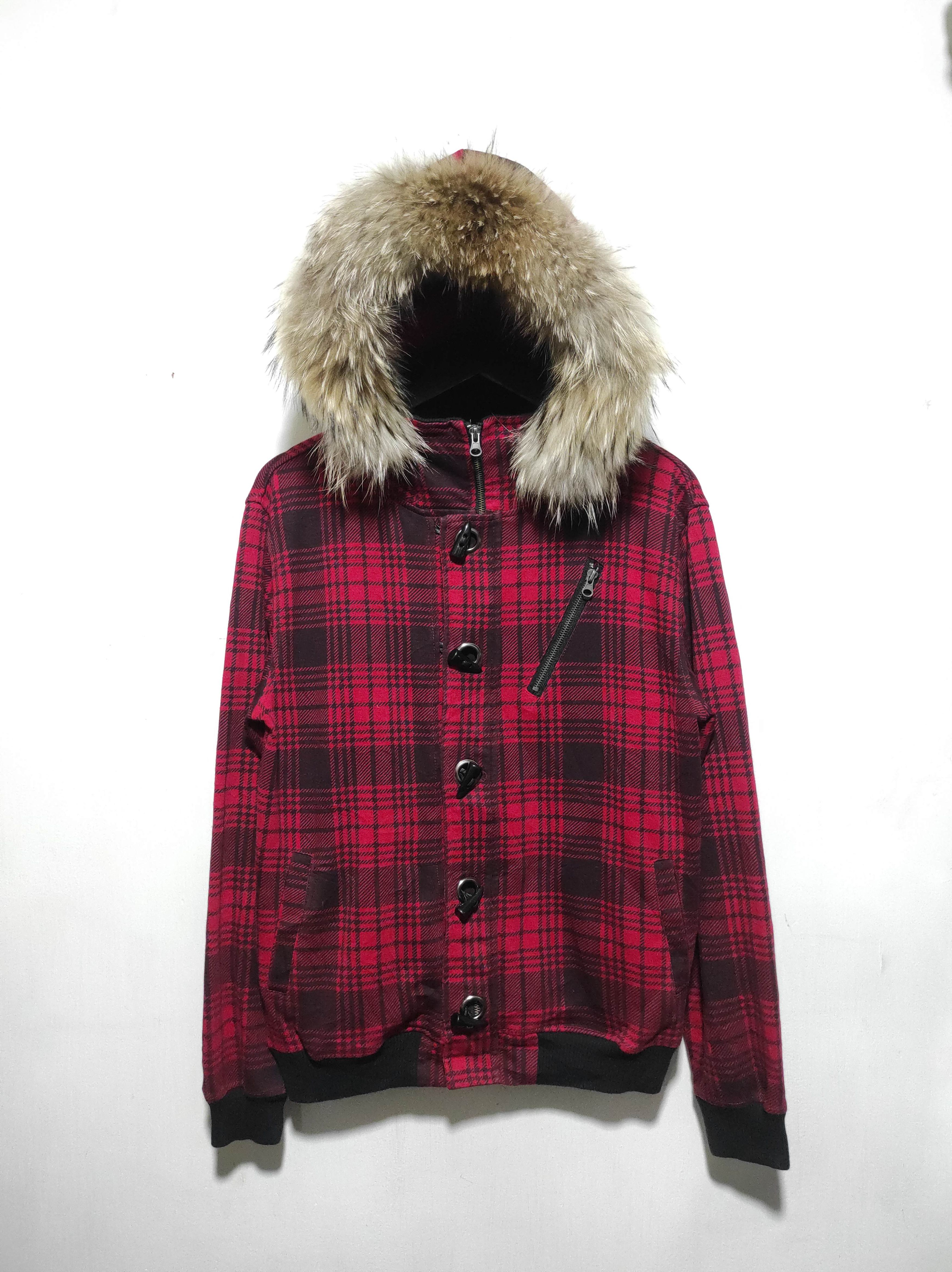 Hysteric Glamour Pract Plaid Zipper Fur Hoodie Bono LGB i6w9 style Size US M / EU 48-50 / 2 - 2 Thumbnail