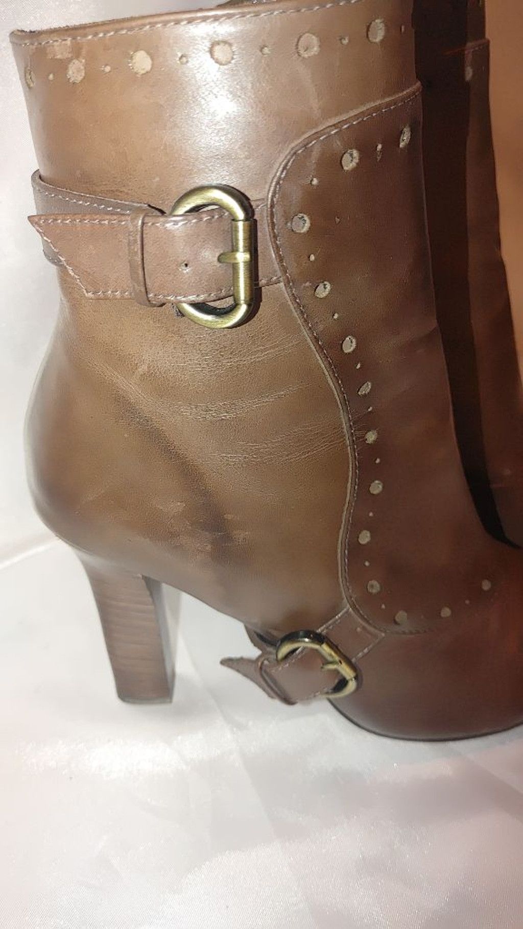Leon Louis Leon Max (Max Studio) Paula Leather Bootie Size 8 Size US 8 / IT 38 - 6 Thumbnail
