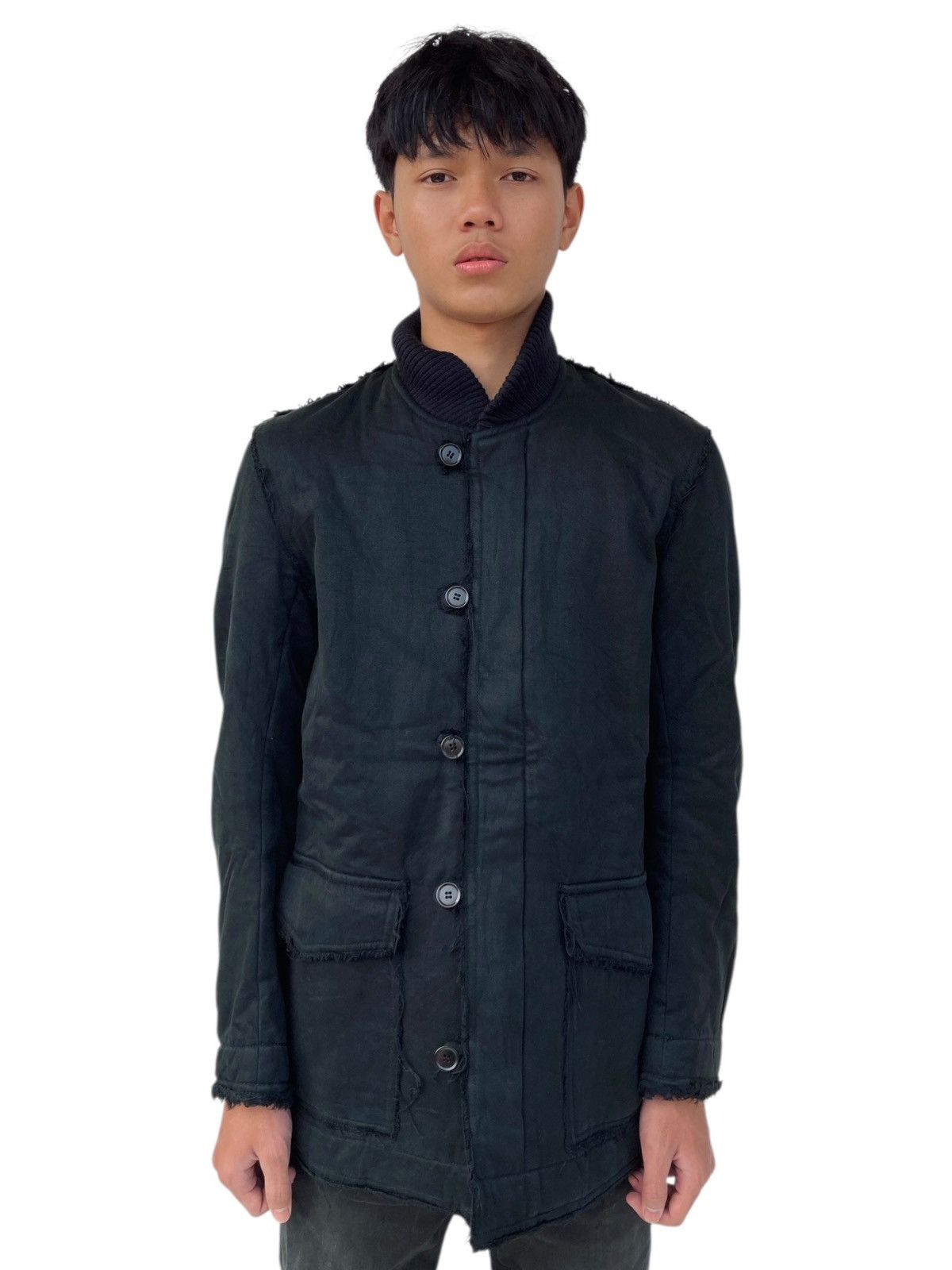 14th Addiction 1990s Katharine Hamnett - Raw Fringe Jacket Size US M / EU 48-50 / 2 - 1 Thumbnail