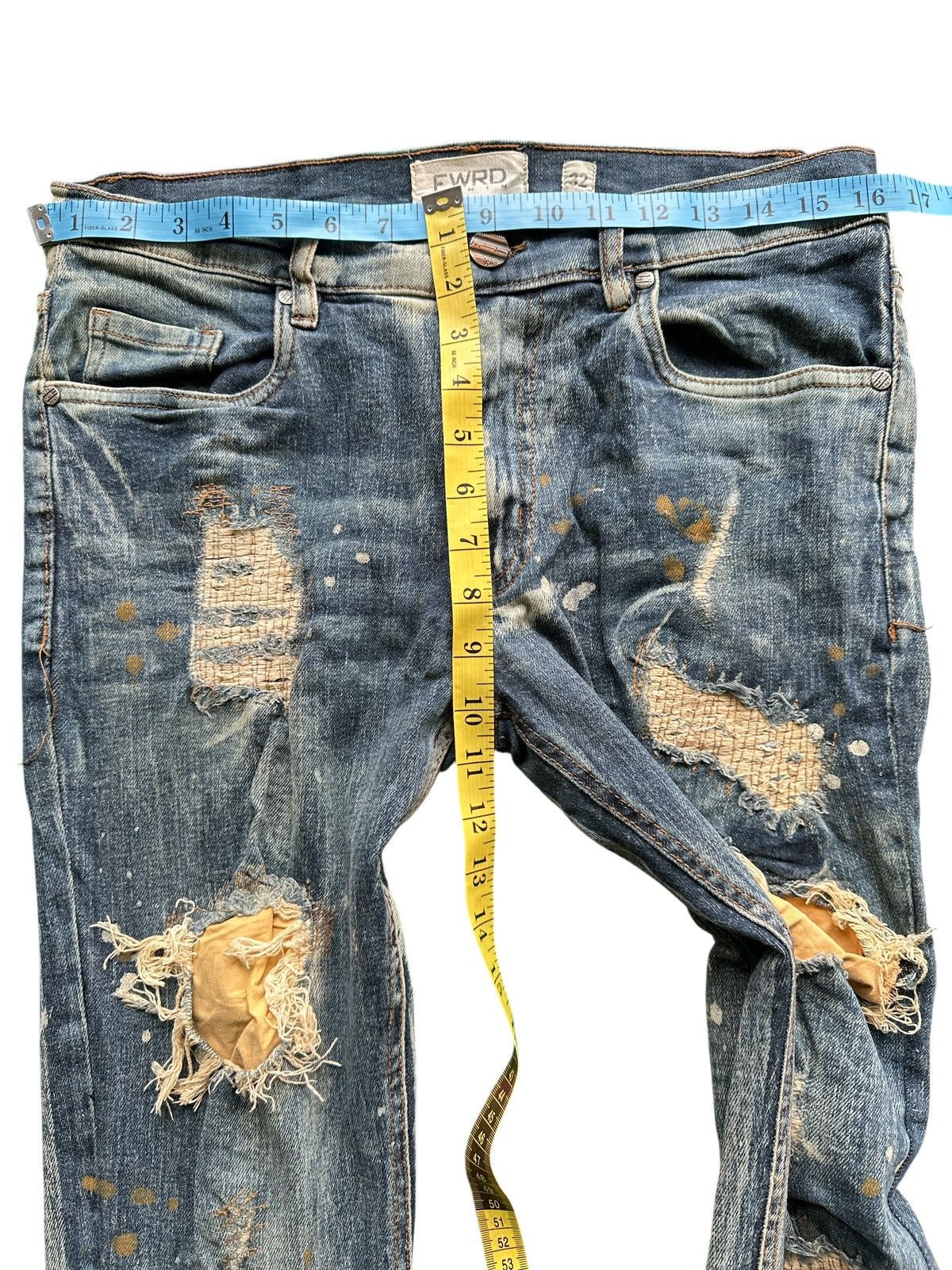 Japanese Brand Distress Style FWRD Skinny Denim 32x41. Size US 32 / EU 48 - 5 Thumbnail