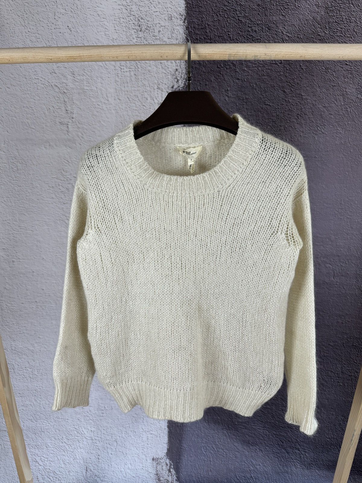 Isabel Marant Isabel Marant Etoile beige super kid mohair oversize sweater Size XS / US 0-2 / IT 36-38 - 1 Thumbnail