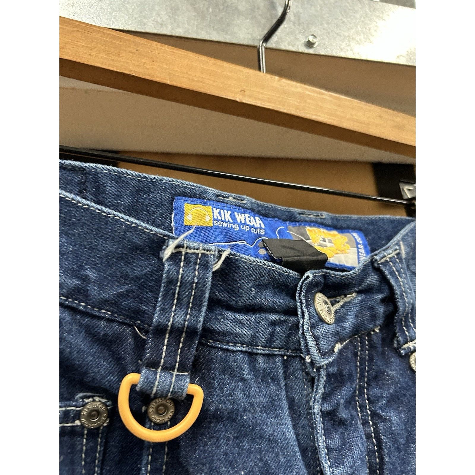 Vintage Y2K Kikwear Cargo Rave Jeans Wide Leg Baggy 30x33 Opening 21 Size US 30 / EU 46 - 12 Thumbnail